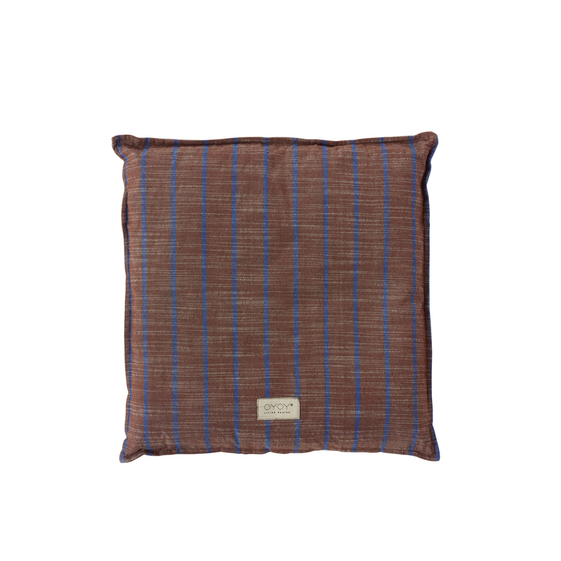 OYOY Kyoto永續系列 - 方形坐墊 / 焦糖棕