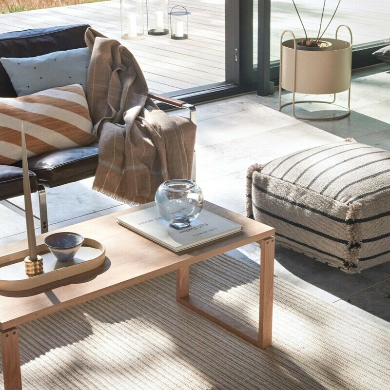 OYOY Lina零碳系列 - 方形座墊 / 茶棕色