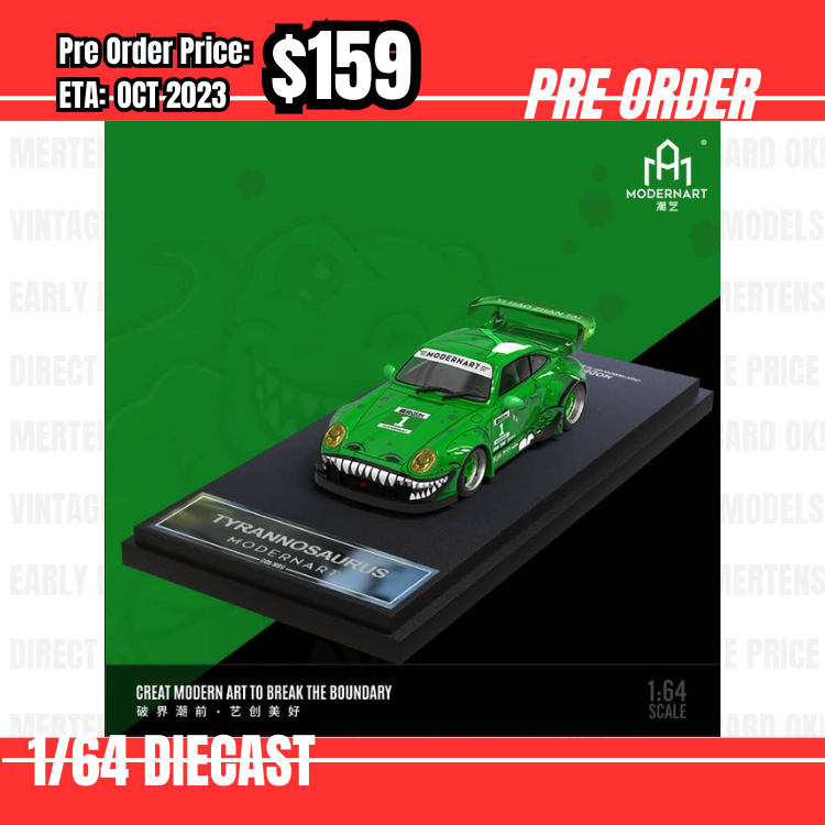 PO-$159 * Time Micro * 1:64 RWB 993 GT Wing Tyrannosaurus Green [14/07]