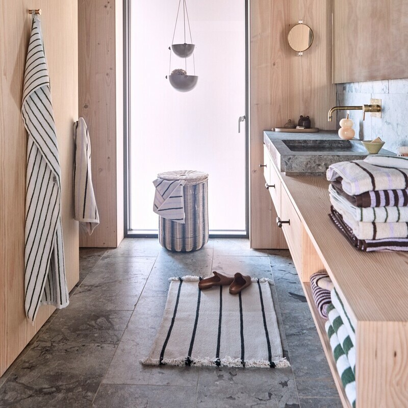 OYOY Lina零碳系列 - 矩形地墊 / 茶棕色