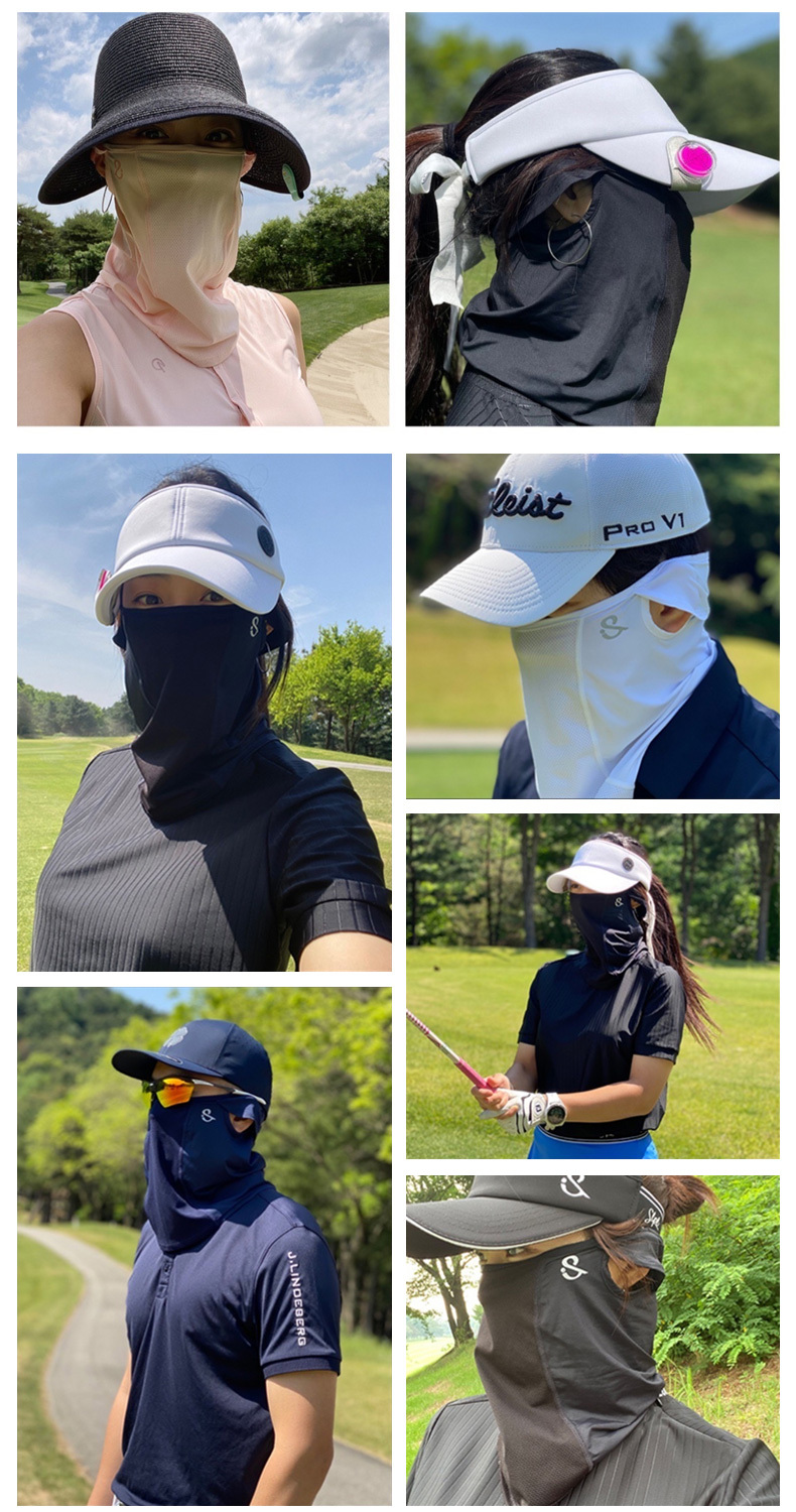 韓國設計製造,加大遮耳型面罩,提供戶外活動全方位防曬。