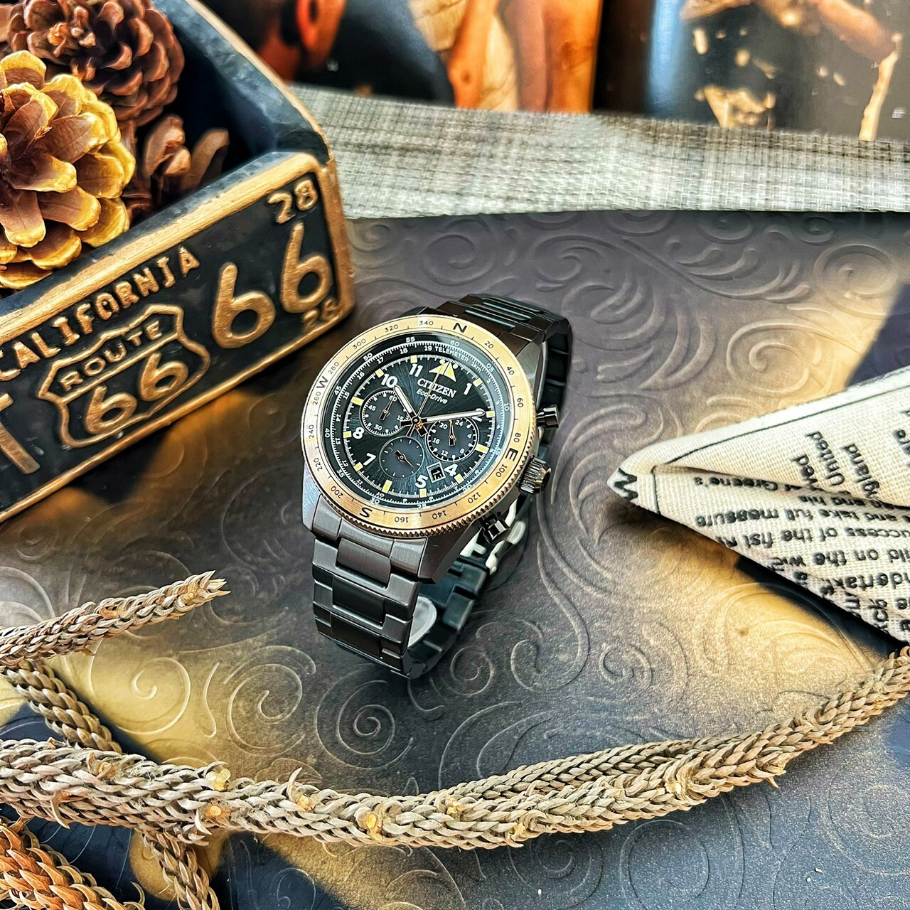 【CITIZEN星辰】光動能航空計時手錶 CA4556-89E 43mm 現代鐘錶