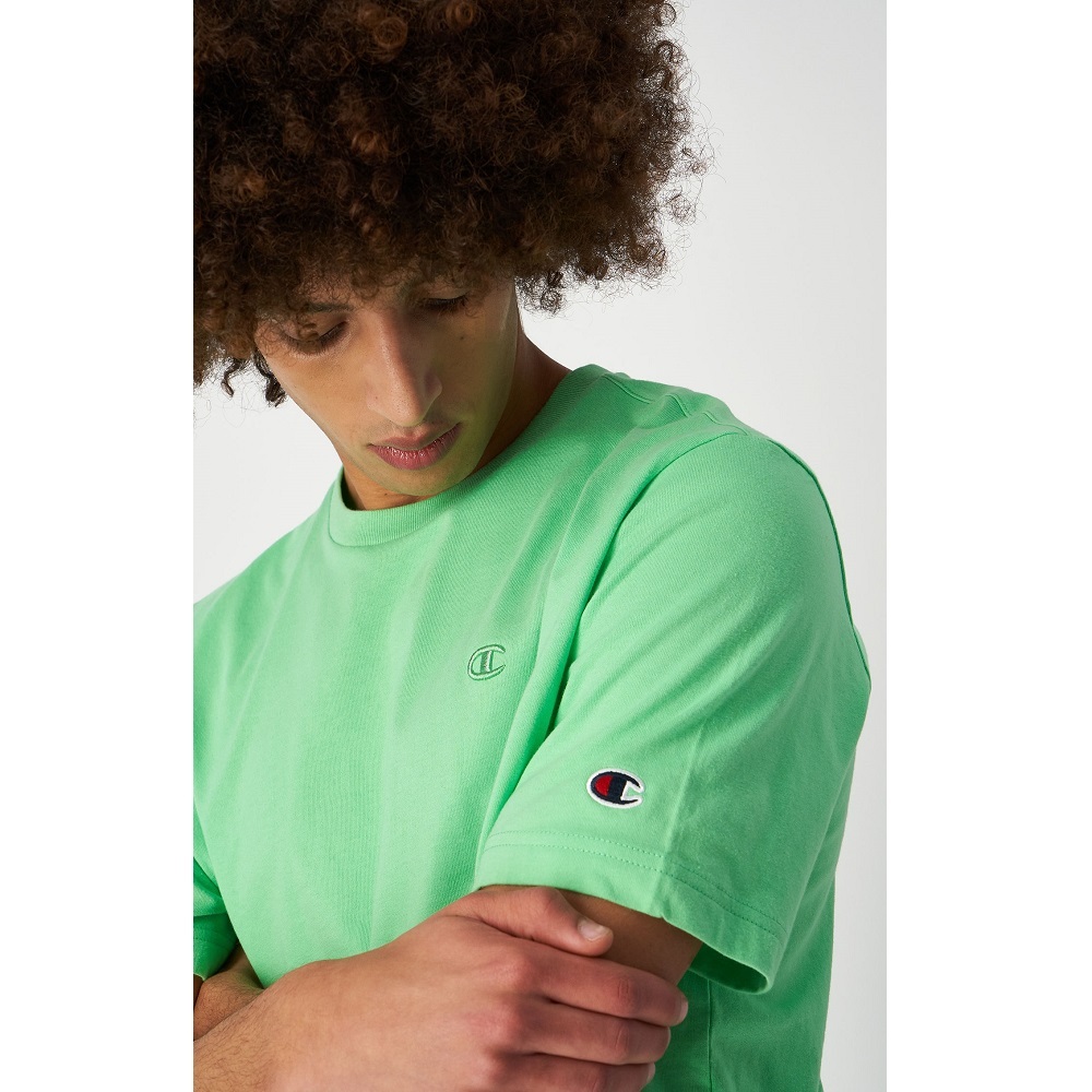 男款-ROCHESTER 簡約刺繡LOGO短袖TEE-綠色（218496-GS026）