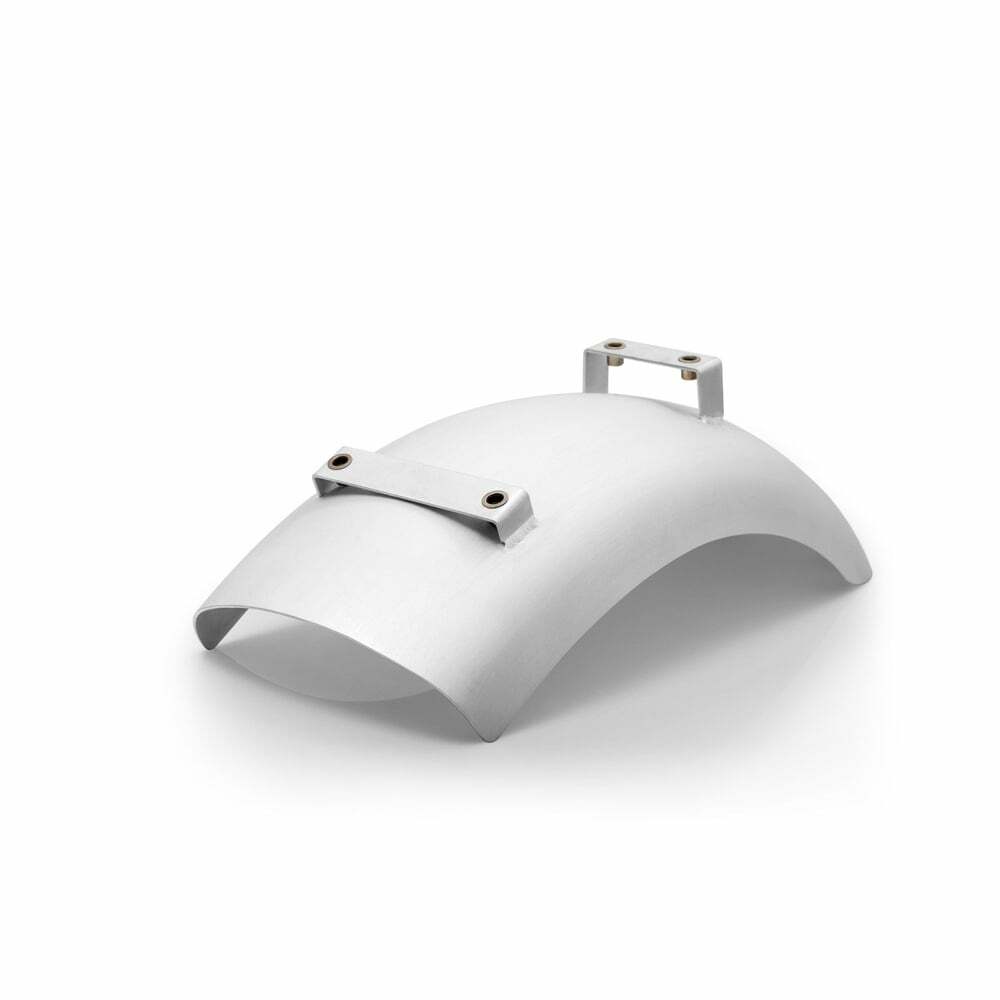 Motone 氣冷凱旋專用 後土除 570mm 長款 髮絲銀 (無鑽孔)