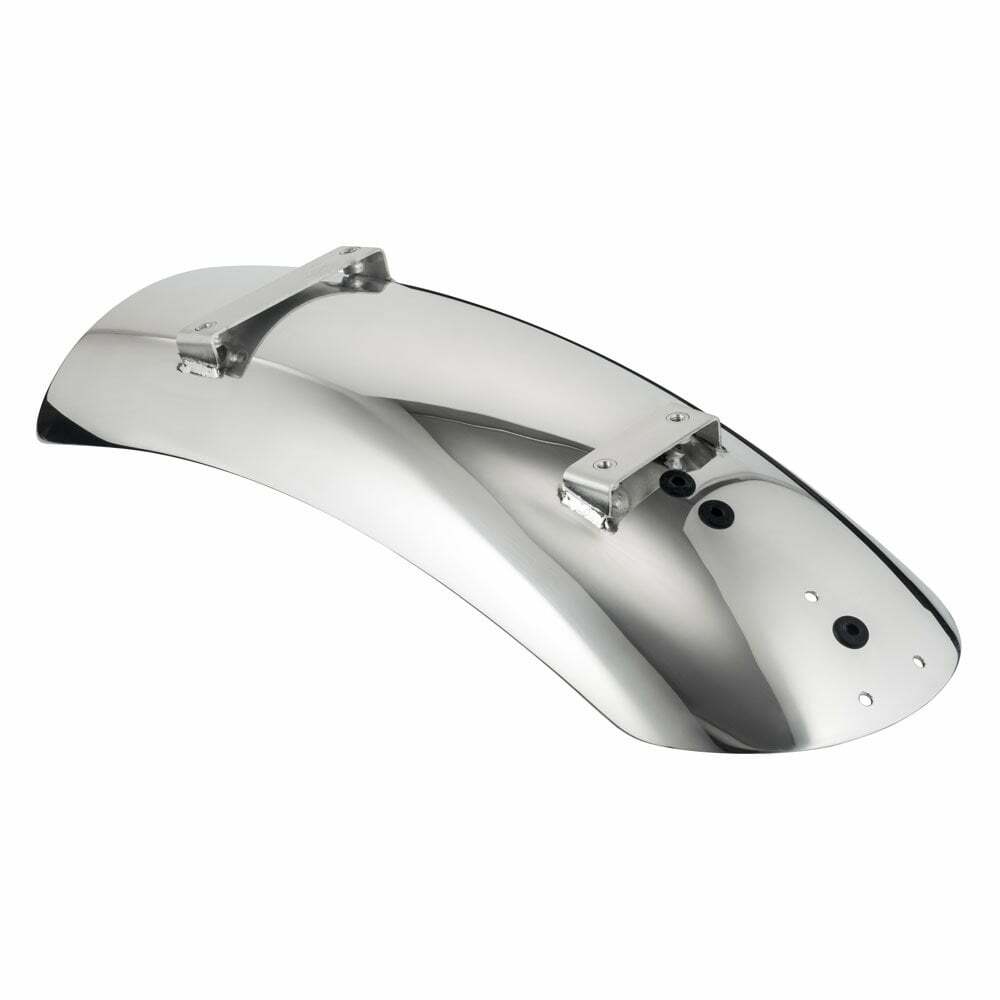 Motone 氣冷凱旋專用 後短土除 平尾 - 拋光銀 (已鑽孔)