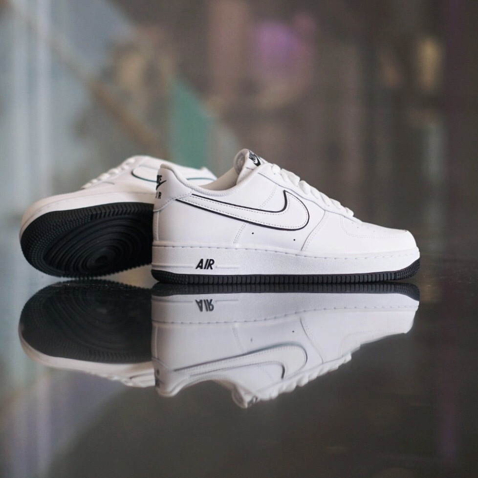 【APAIR】預購 Nike Air Force 1 Low "White Black Outline Swoosh" 白底黑勾 dv0788-103