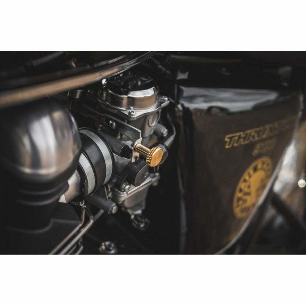 Motone 氣冷凱旋專用 風門 拉鈕 滾花 黃銅