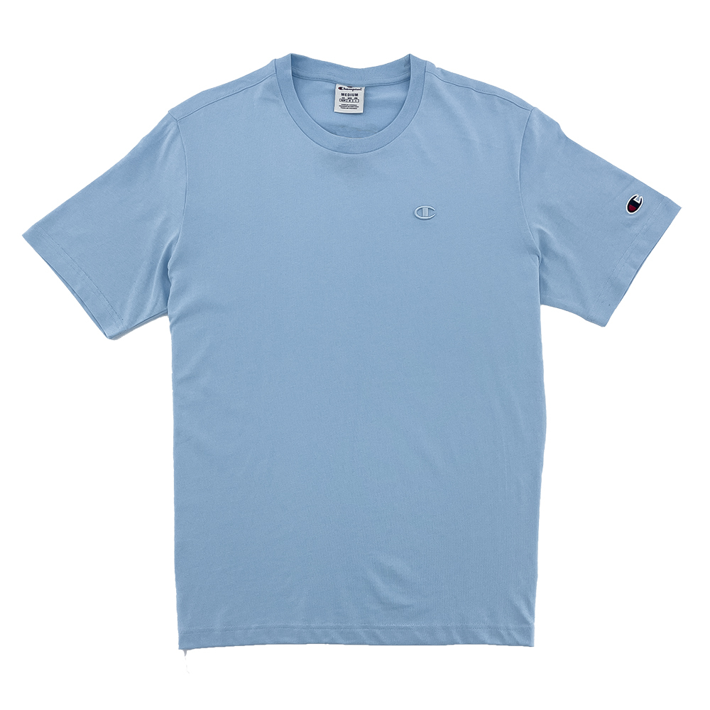 男款-ROCHESTER 簡約刺繡LOGO短袖TEE-淺藍色（218496-BS111）