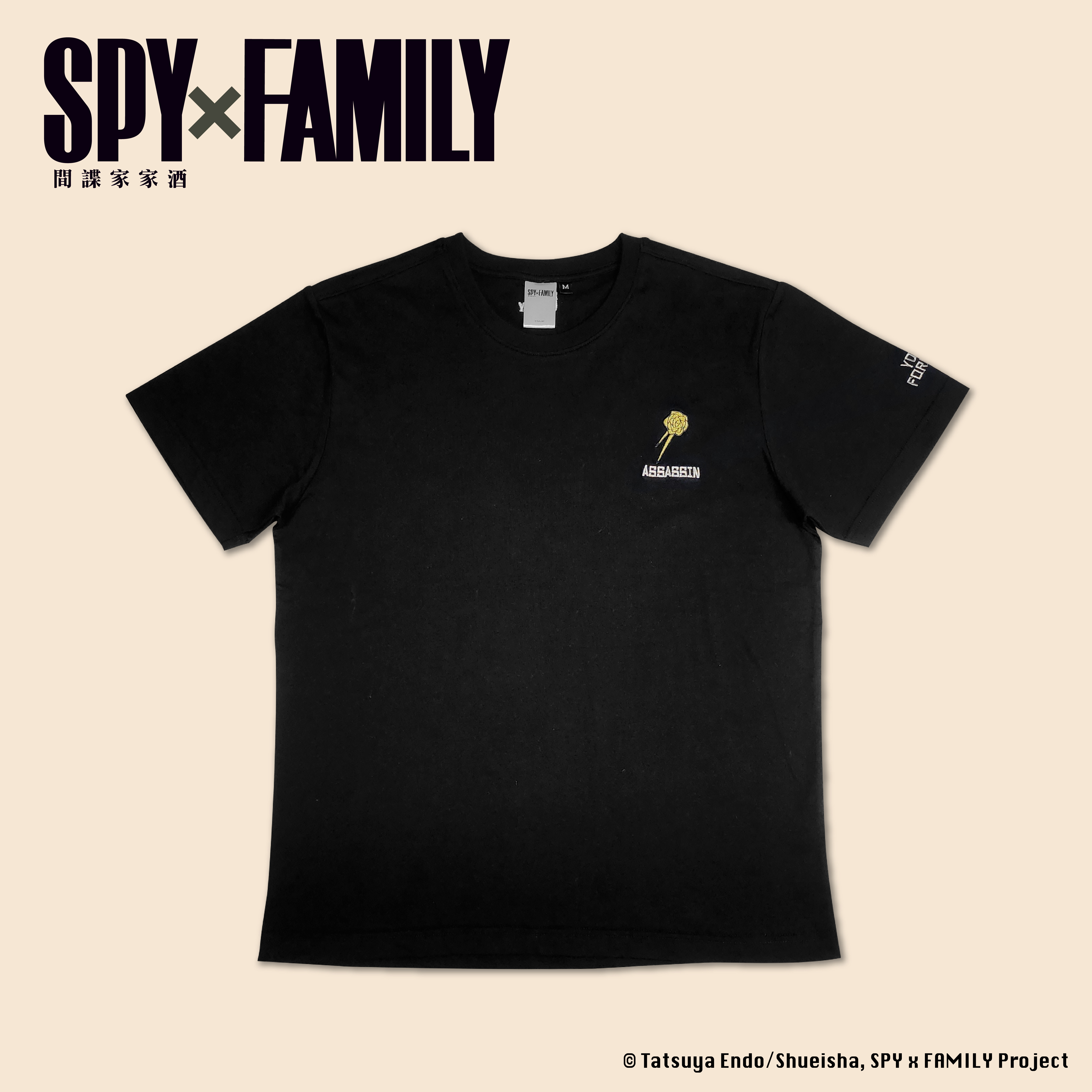 間諜家家酒-短袖T-shirt-約兒款-黑