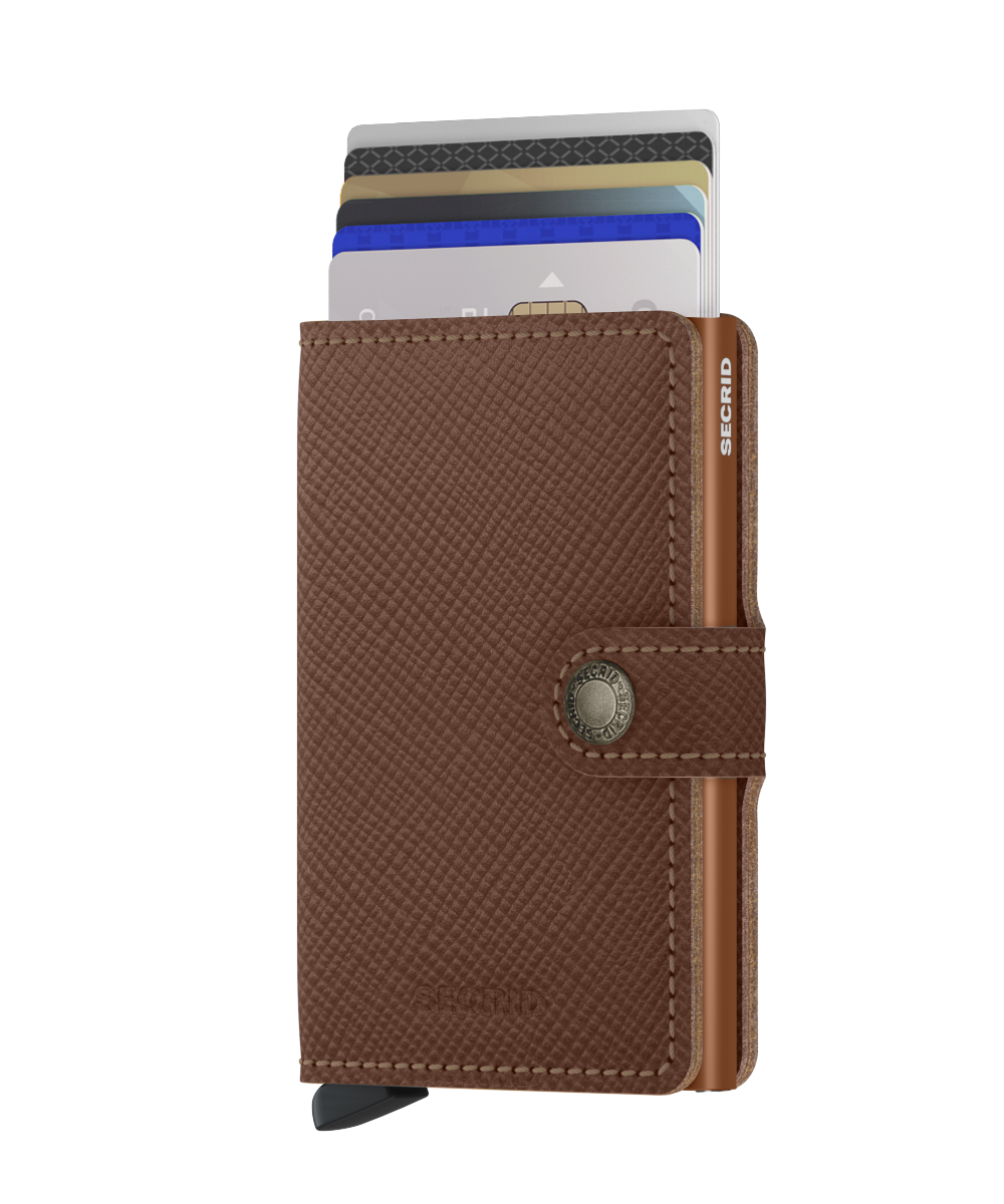 SECRID | Mini-wallet Saffiano Caramel