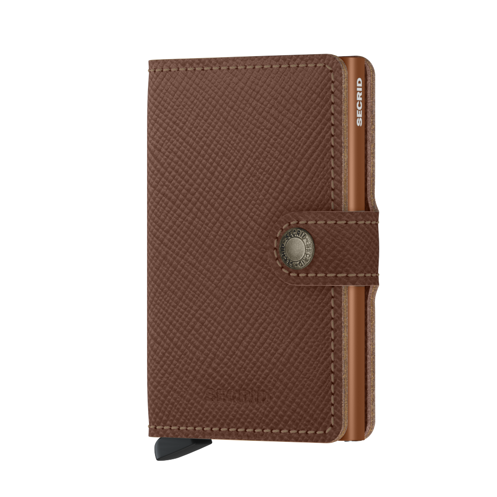 SECRID | Mini-wallet Saffiano Caramel