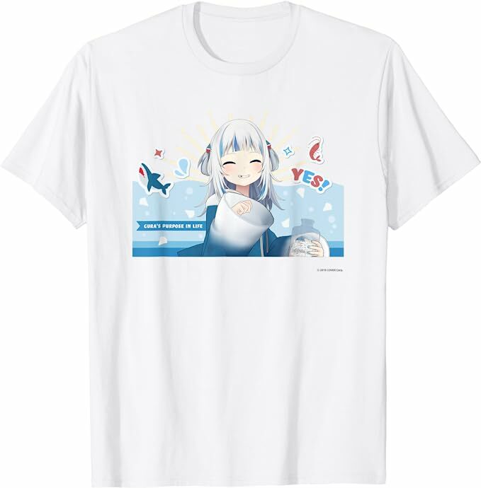 「官方代購」Hololive  Holo小劇場 名場面Tee 【がうる・ぐら】 (定期訂購) Gawr Gura