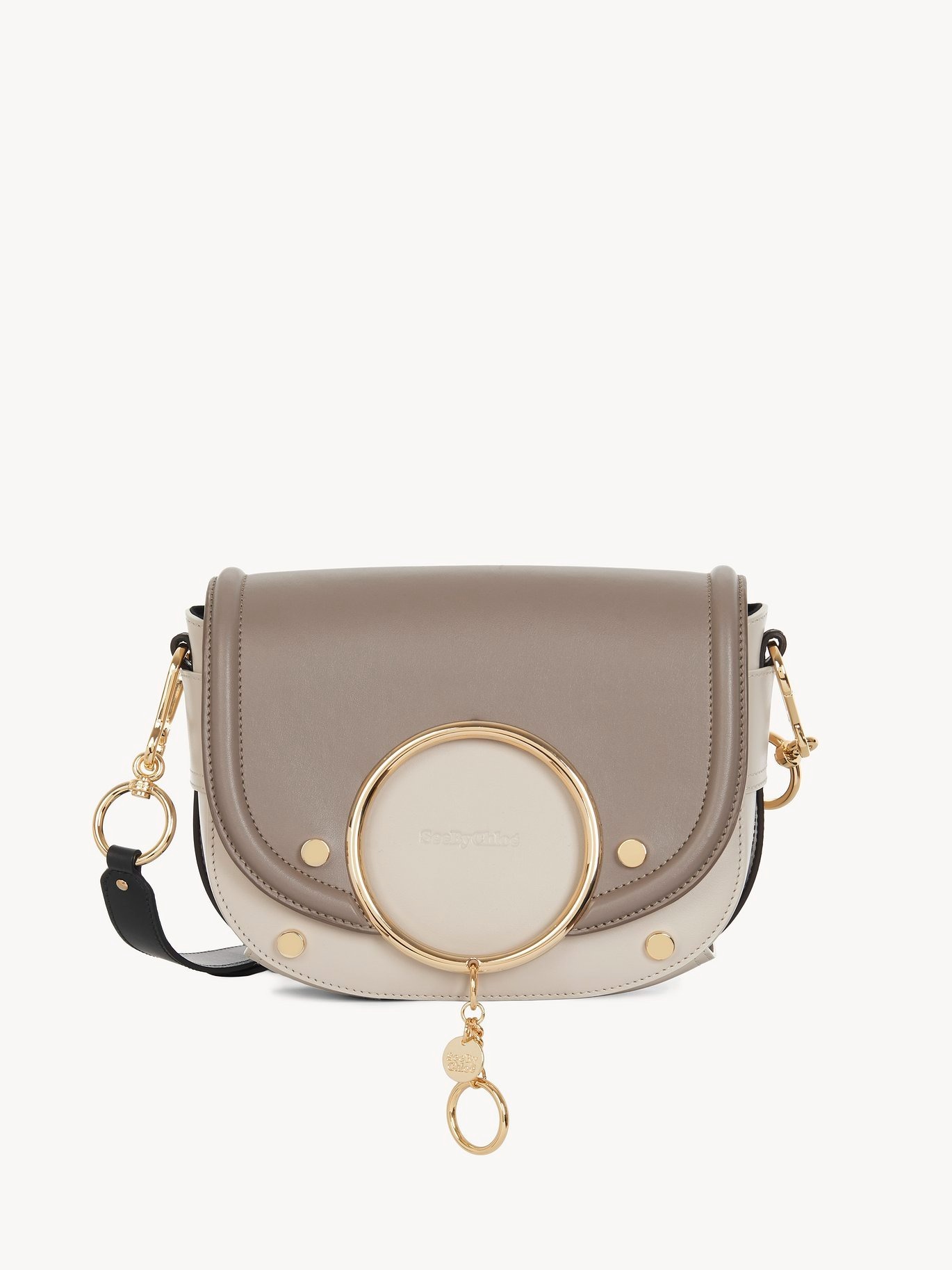 現貨｜SEE BY CHLOE Mara leather shoulder bag - Motty grey