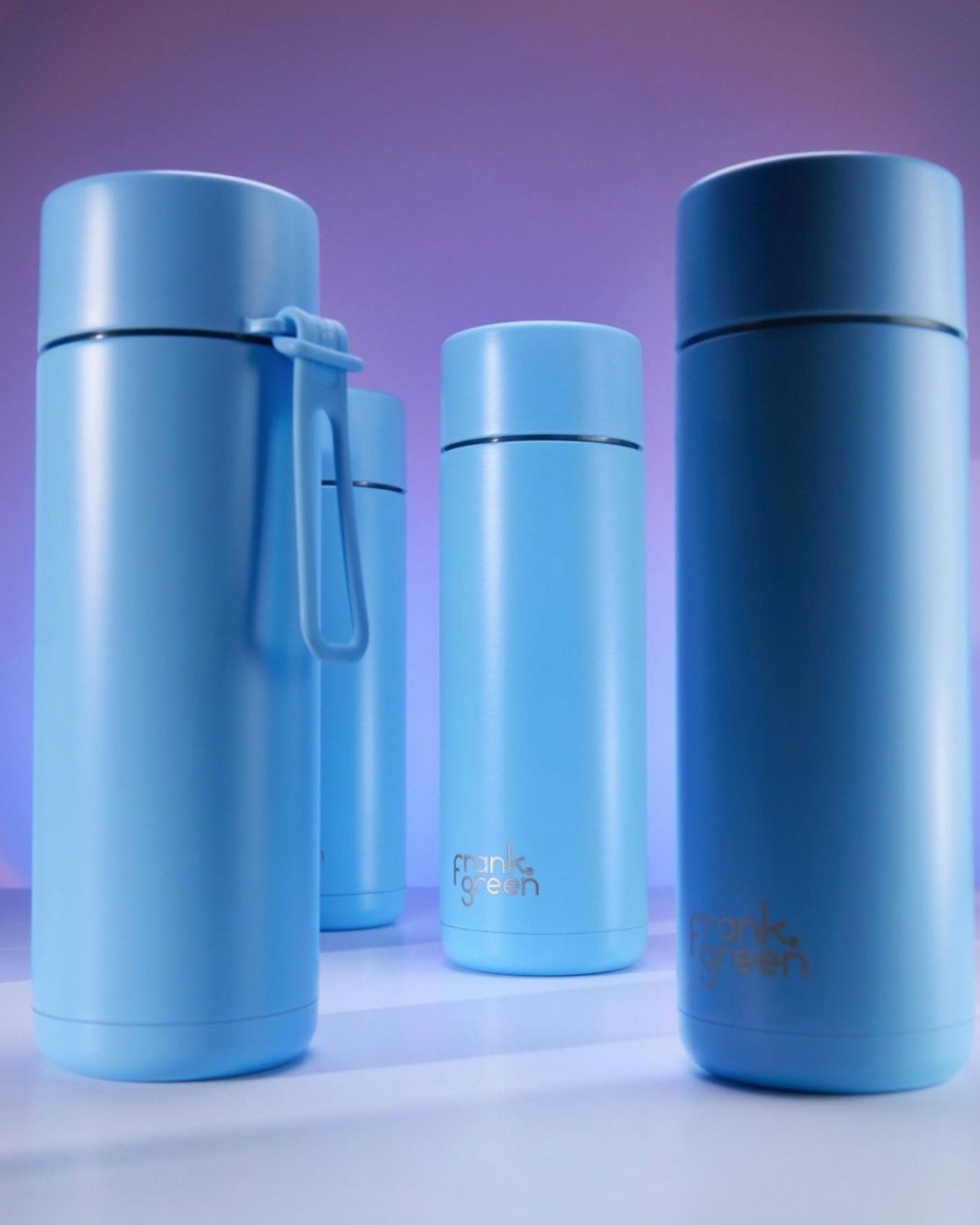 Sky Blue Ceramic Reusable Bottle - 20oz / 595ml | FRANK GREEN