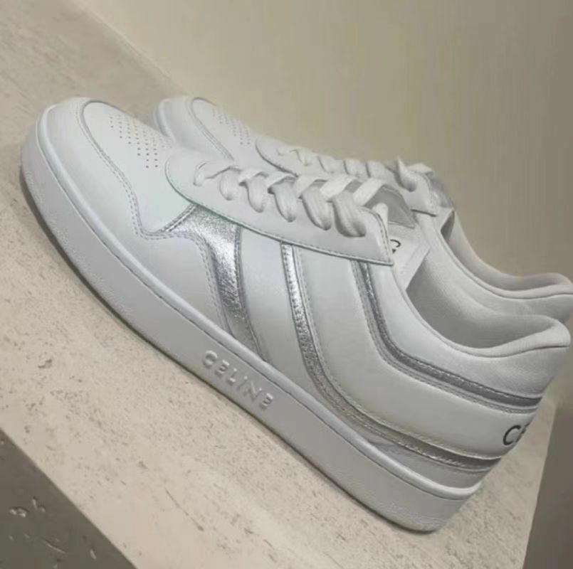 Celine 女款銀白配色球鞋 345813  544C  01SV-T