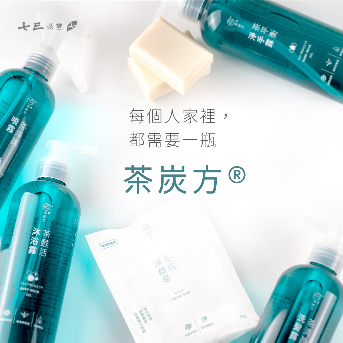 每個人家裡,都需要一瓶 茶炭方®!