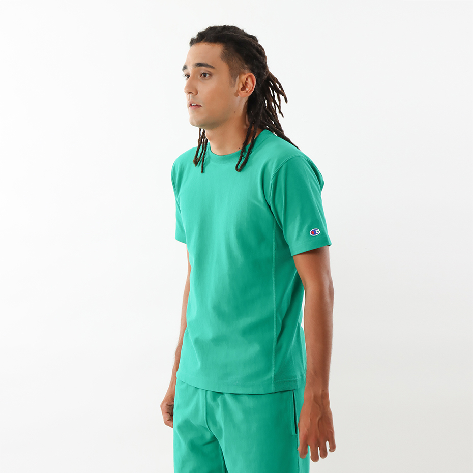 男款-REVERSE WEAVE系列-重磅9.4oz短袖TEE-薄荷綠色 （C3-X301-520）