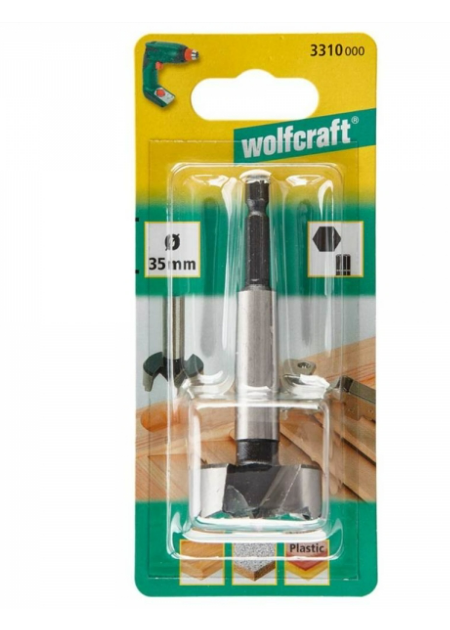 德國"WOLFCRAFT" 35mm 平底鑽(電批用)