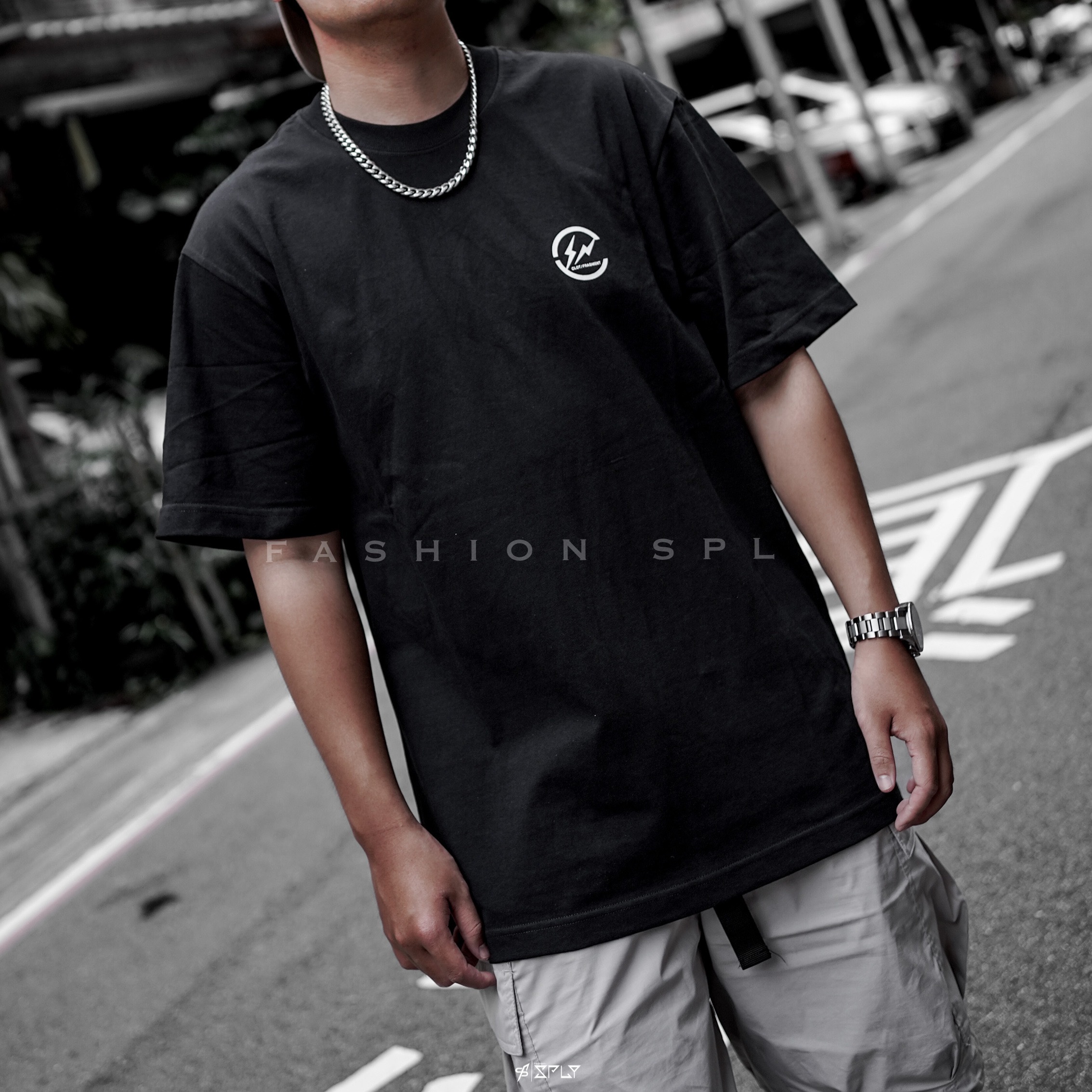 CLOT x Fragment Design 閃電LOGO Tee 短袖 白/黑 CLOTFM101 / CLOTFM102