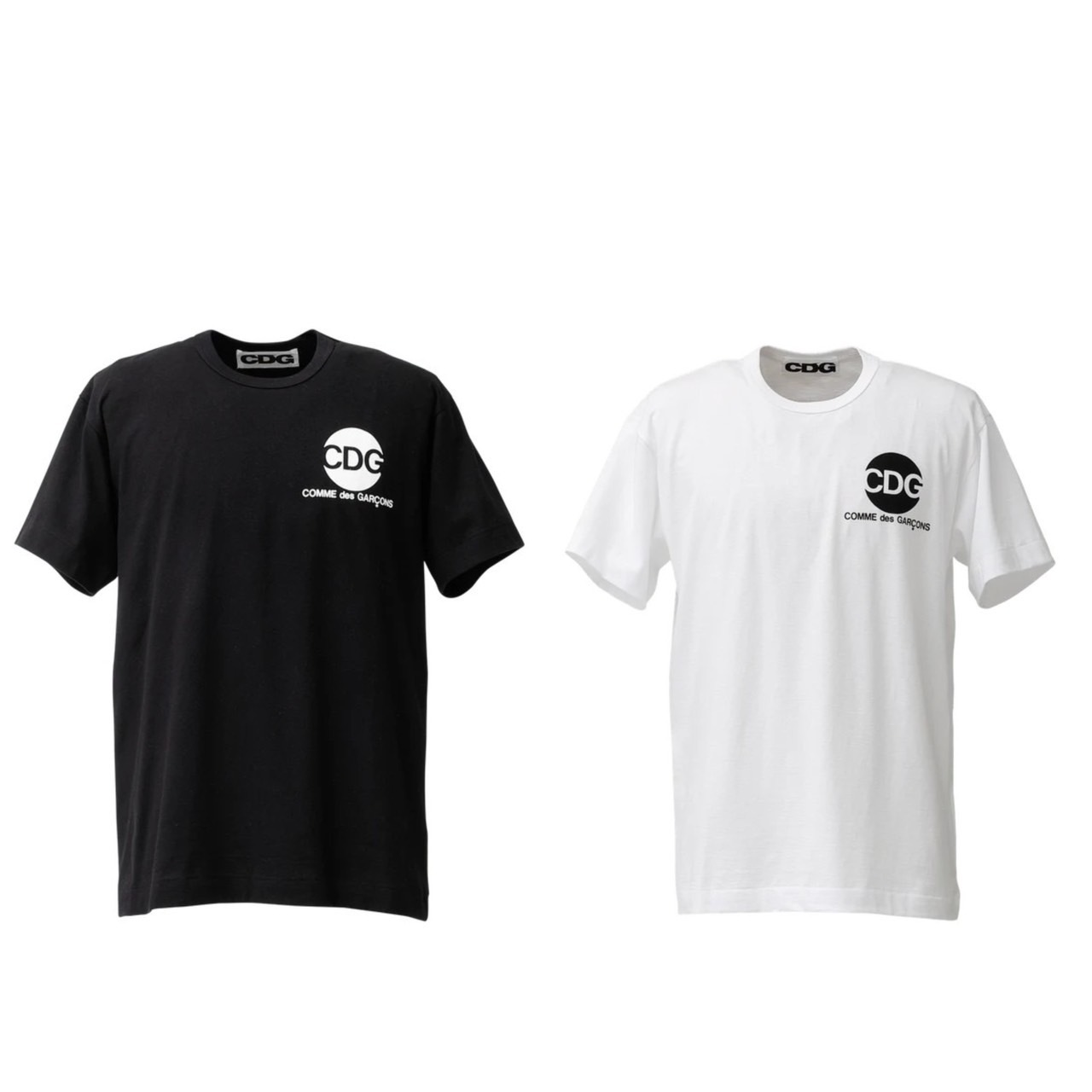 Comme des Garçons CDG 胸口字體 雙色Logo短T
