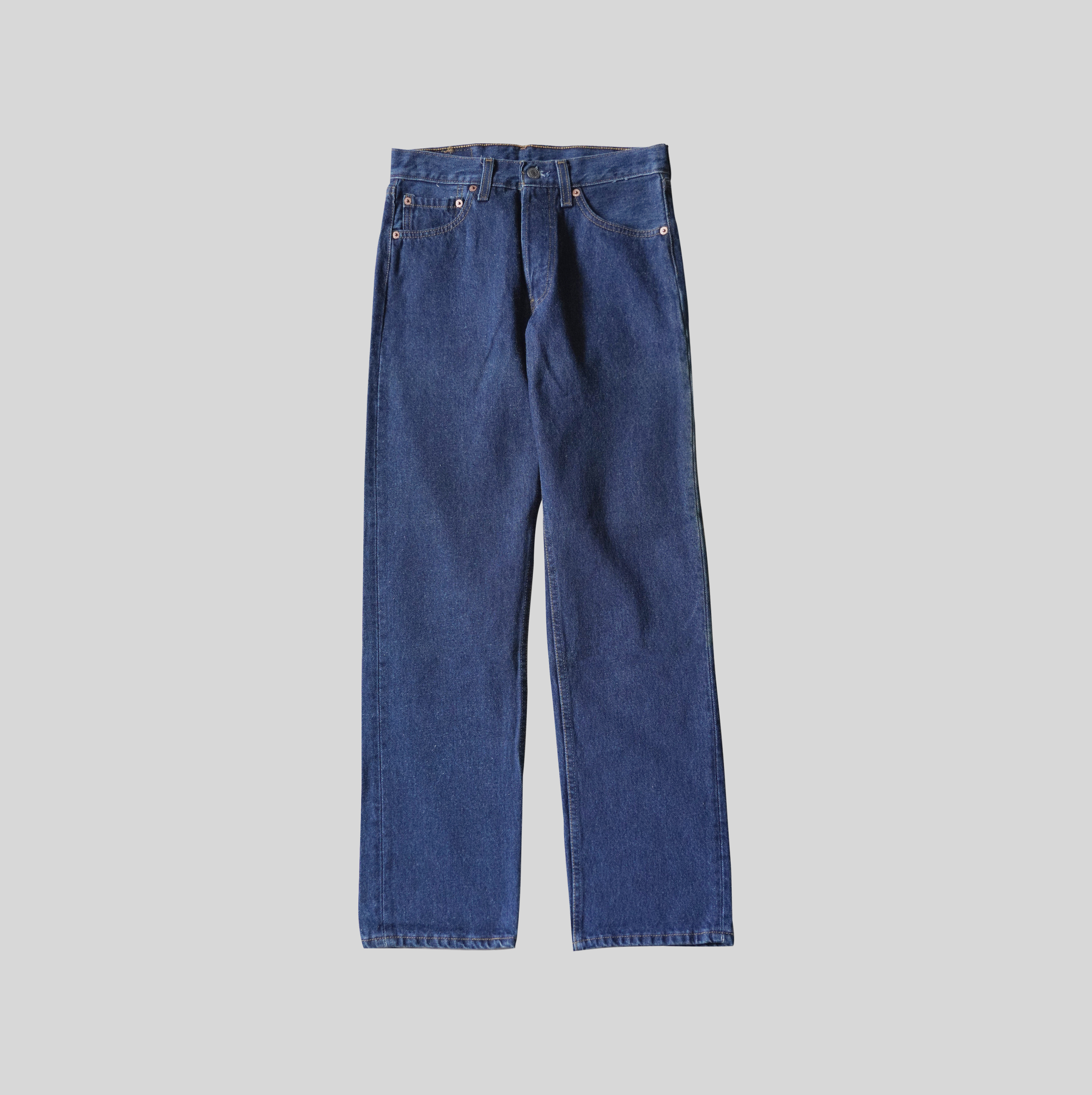 Vintage Levi's Pants Fits Youth 27 x 30 Blue Denim Jeans Student Fit 80s  Talon Zip