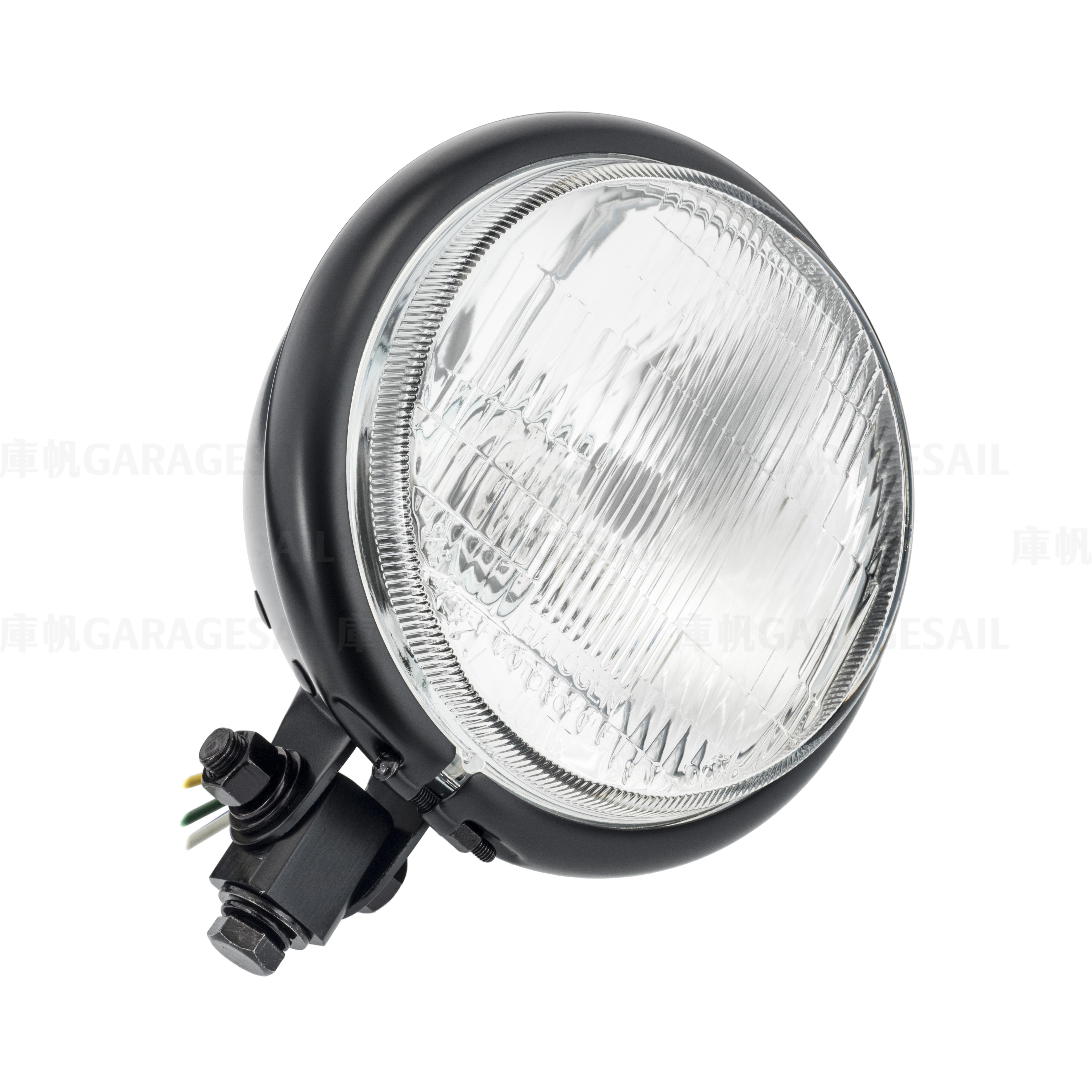 5.75" (US) Bottom Mount Visor Headlight - Falt Black