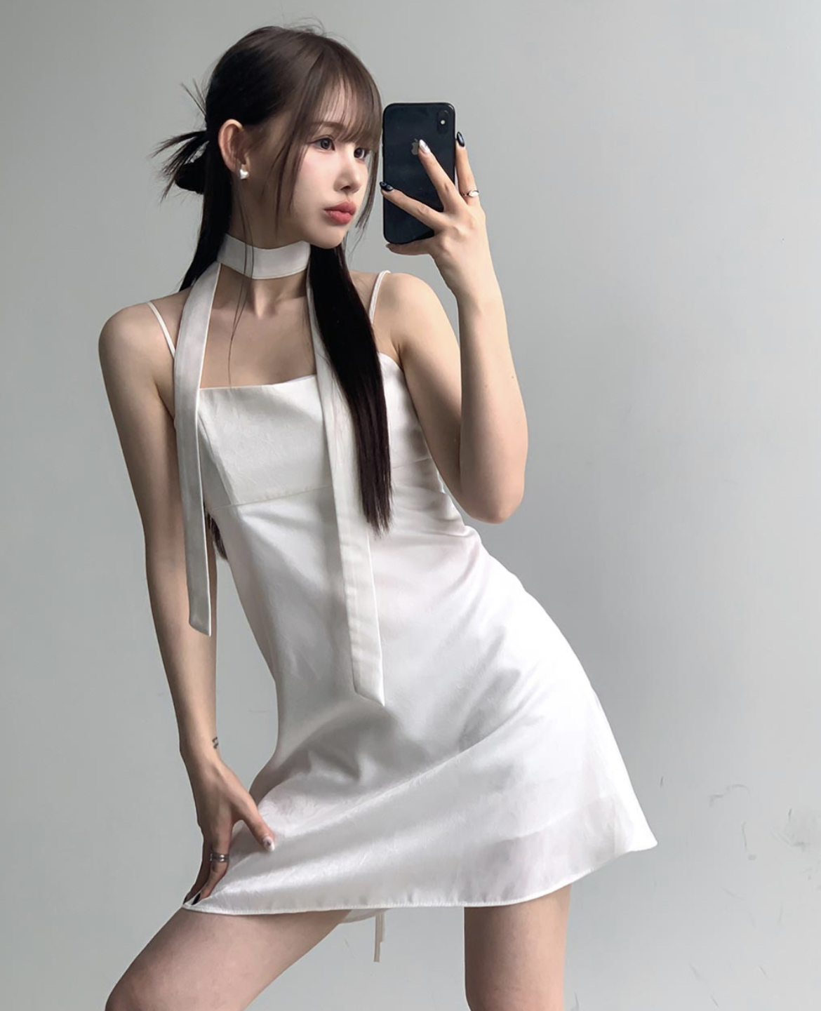 KR ROSE SCARF ONE PIECE 2 COLORS