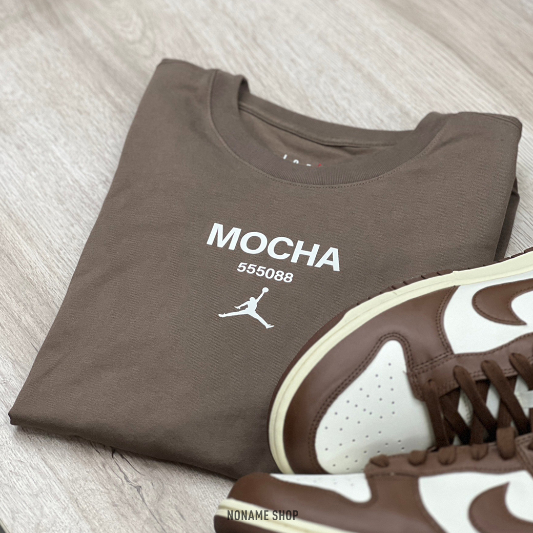NIKE JORDAN MOCHA 摩卡 小LOGO 短袖 咖啡色 (男款)