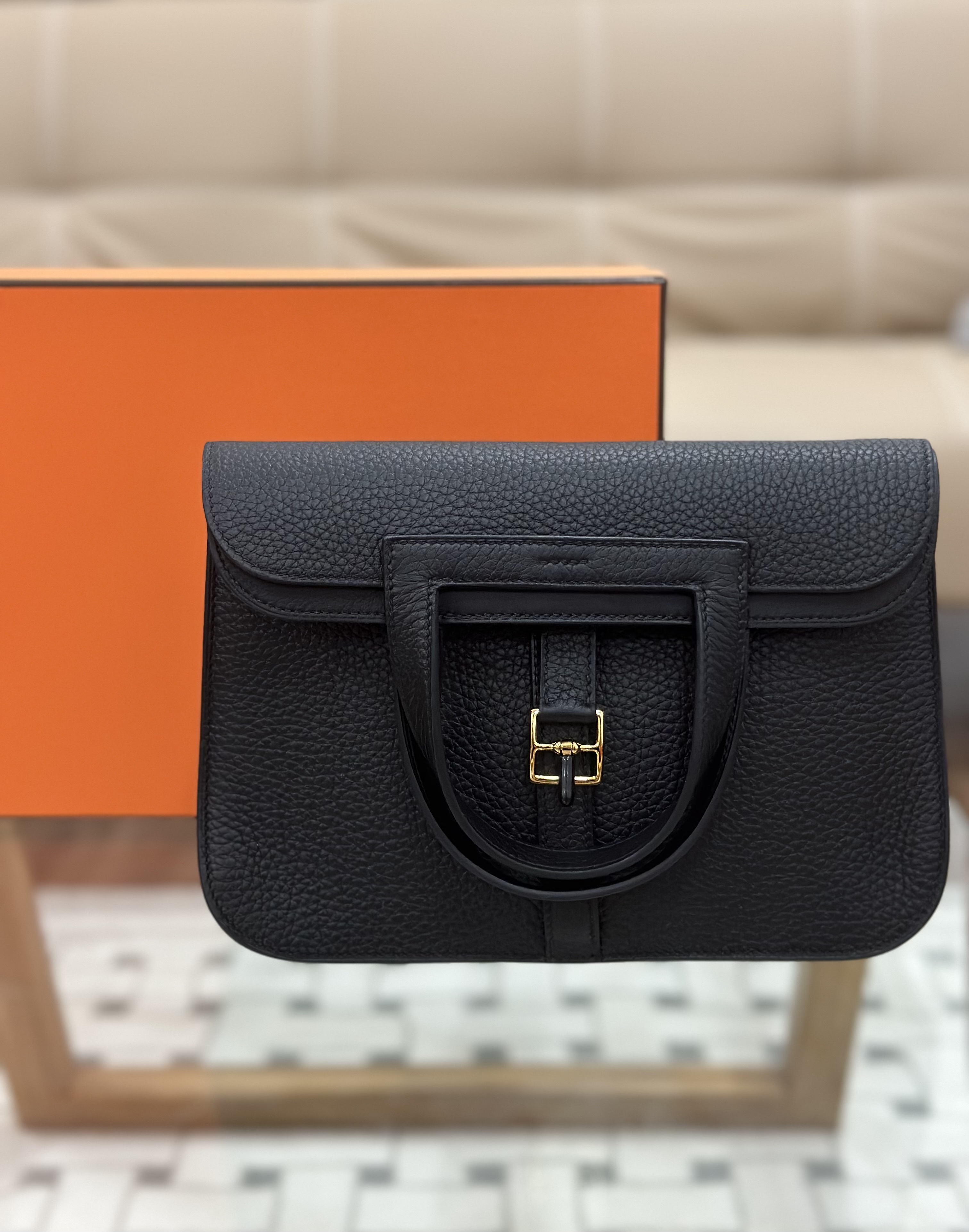 Hermes halzan 25 黑金