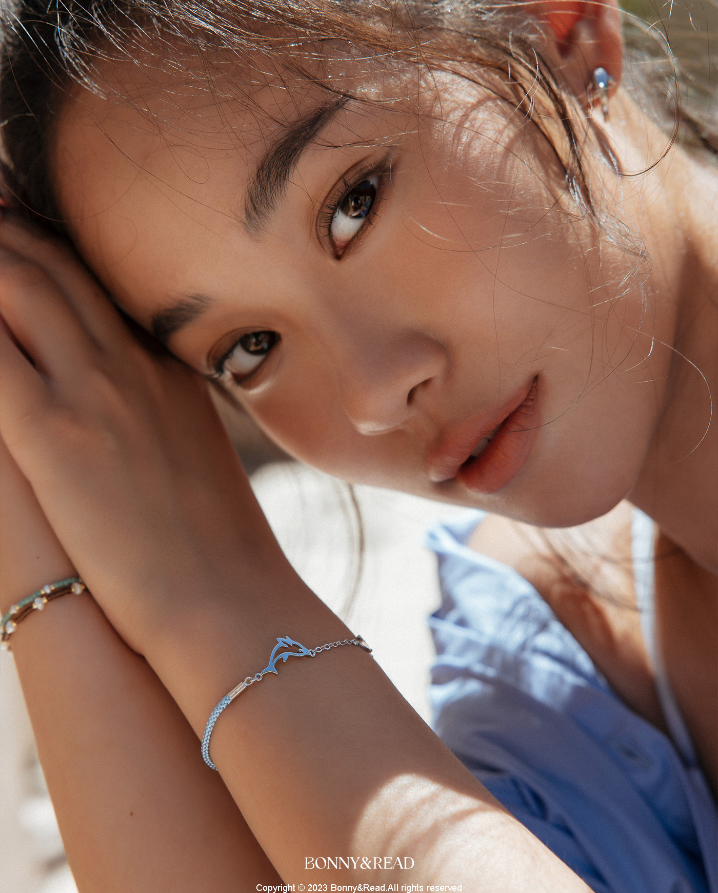 平價飾品,海洋,海豚,編織手鍊