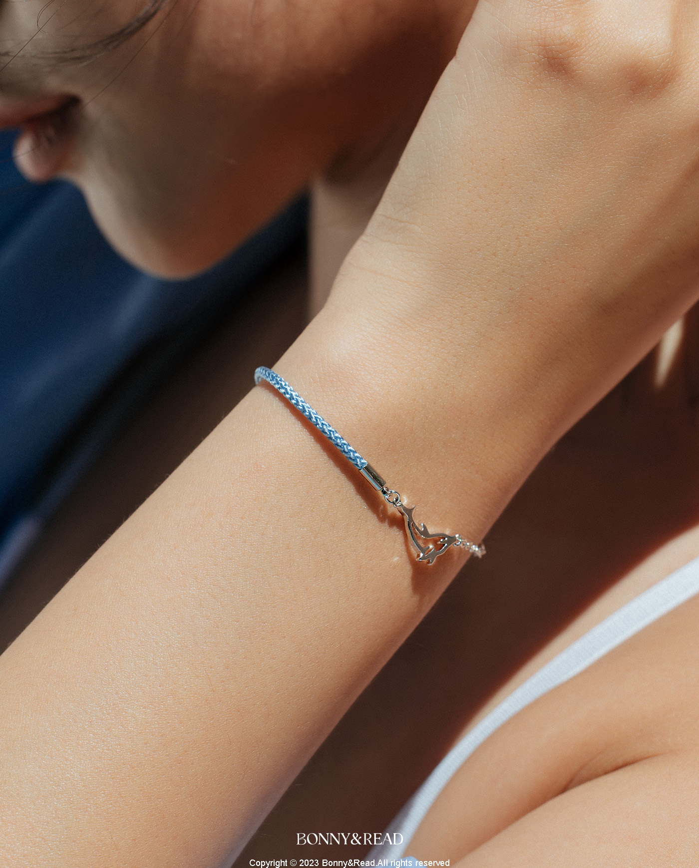 平價飾品,海洋,海豚,編織手鍊