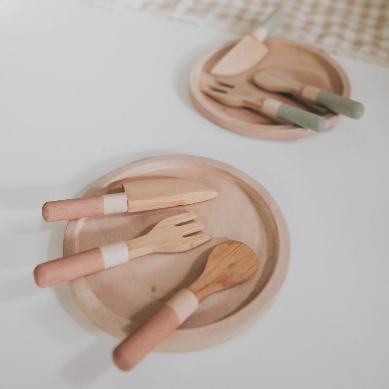 用餐刀叉組合 | 回收木玩