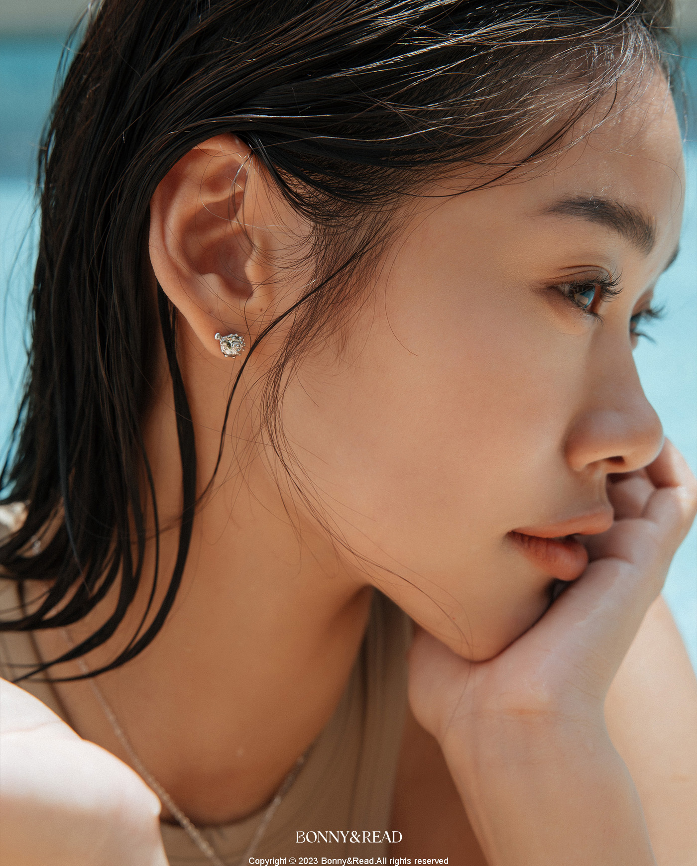 平價飾品,銀針,河豚,耳環