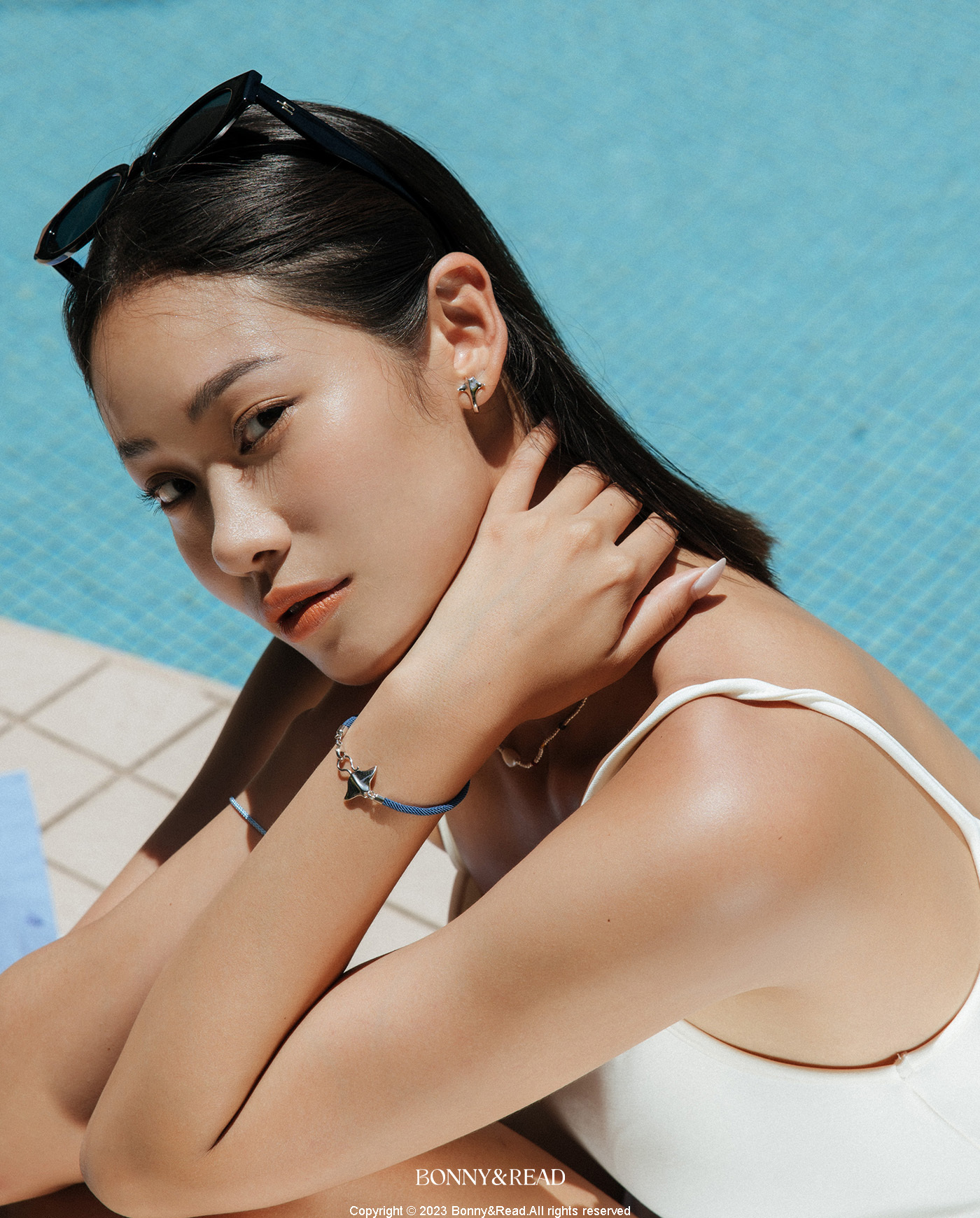 平價飾品,純銀,魟魚,圈圈耳環,耳環