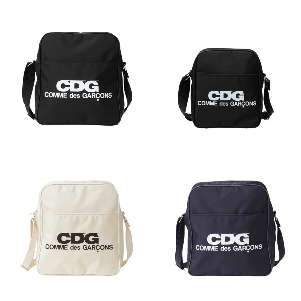 Comme des Garçons CDG 字體LOGO 尼龍方形小包