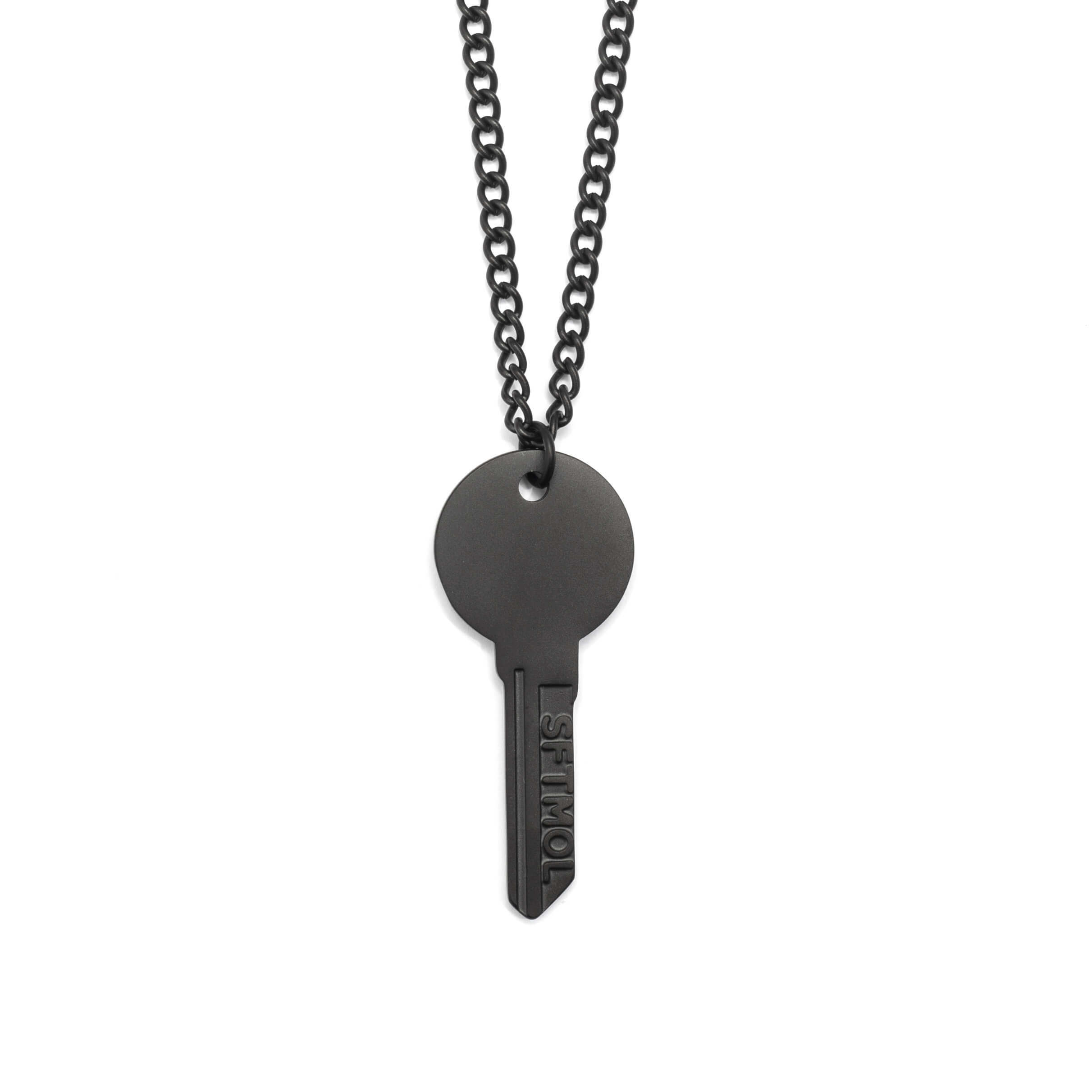 Recovery 生命意義鑰匙項鍊 (霧黑)