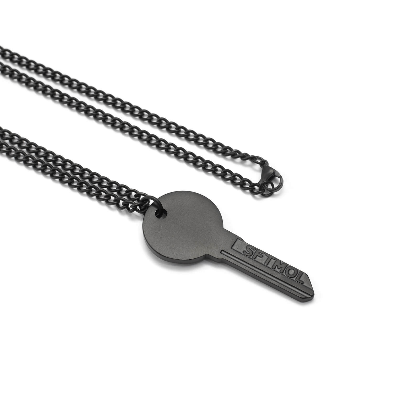 Recovery 生命意義鑰匙項鍊 (霧黑)