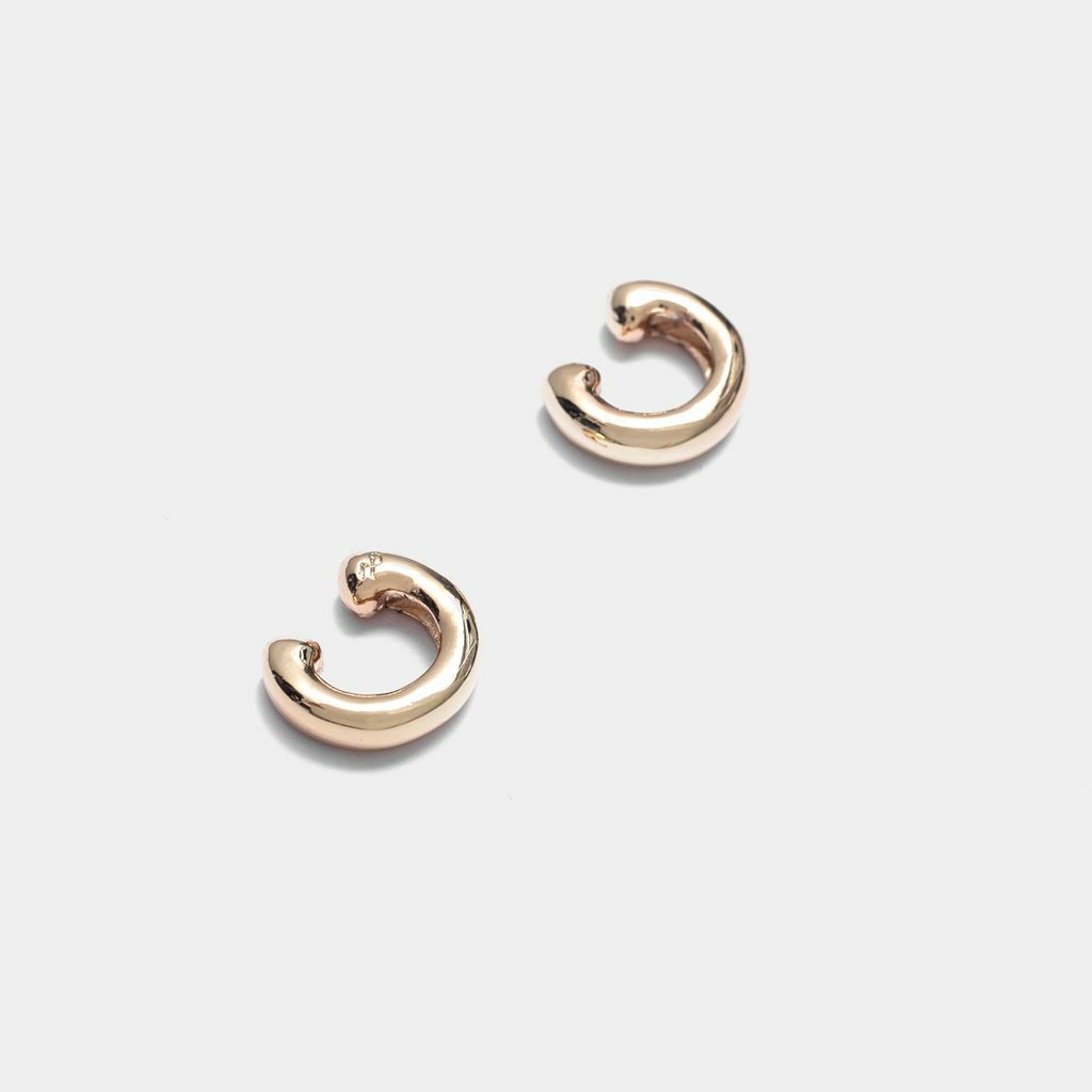 RECOVERY 4MM圓條小耳扣 (亮金)