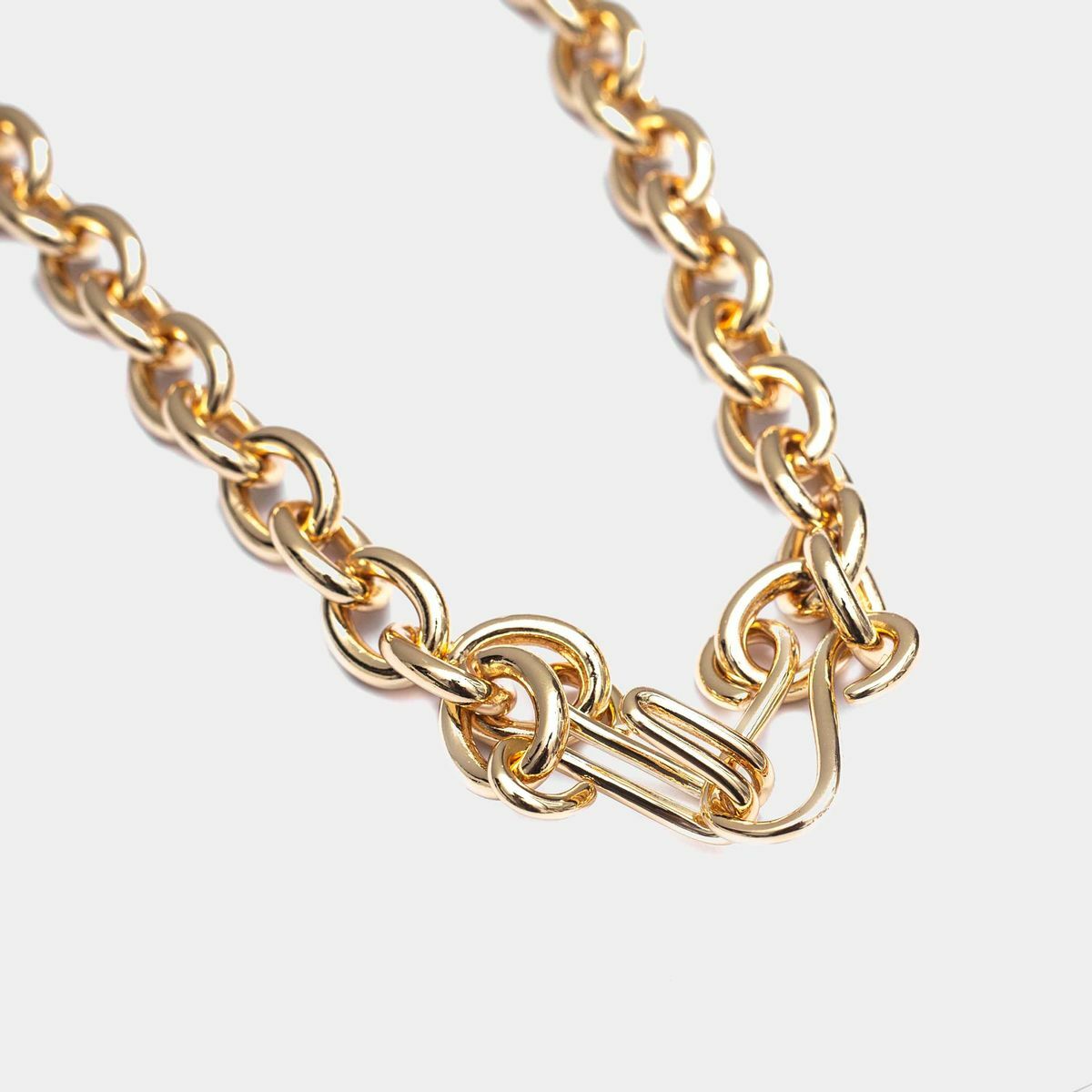 RECOVERY 繞勾繫環項鍊 (亮金)