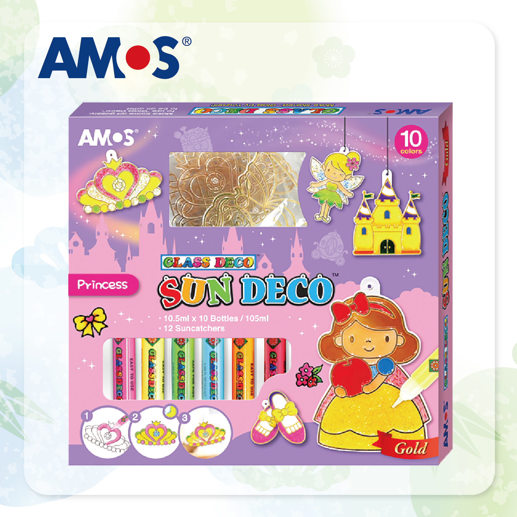 AMOS 10色繽紛彩繪創意掛飾 (小公主)
