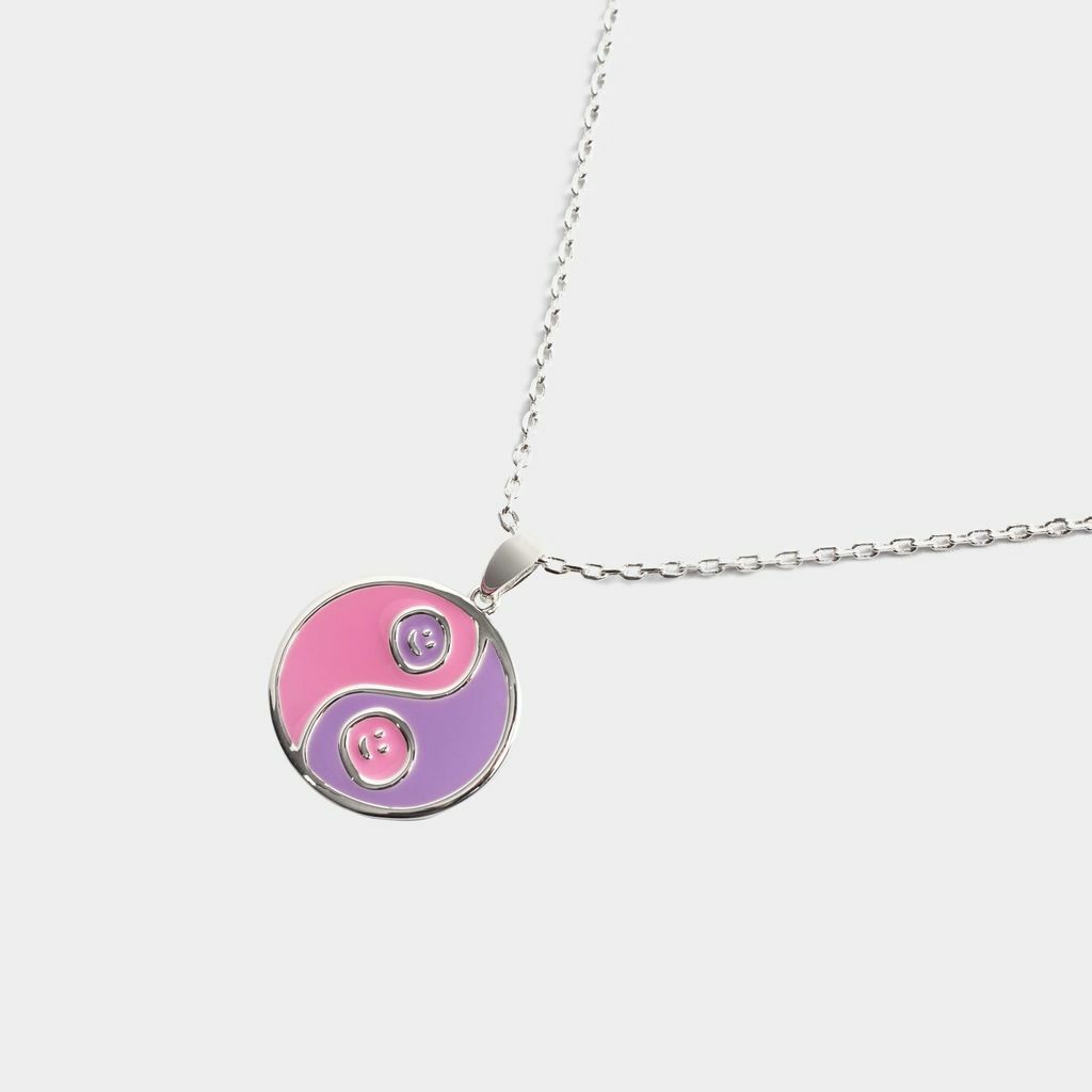 TAI CHI NECKLACE 太極項鍊 (粉紫)