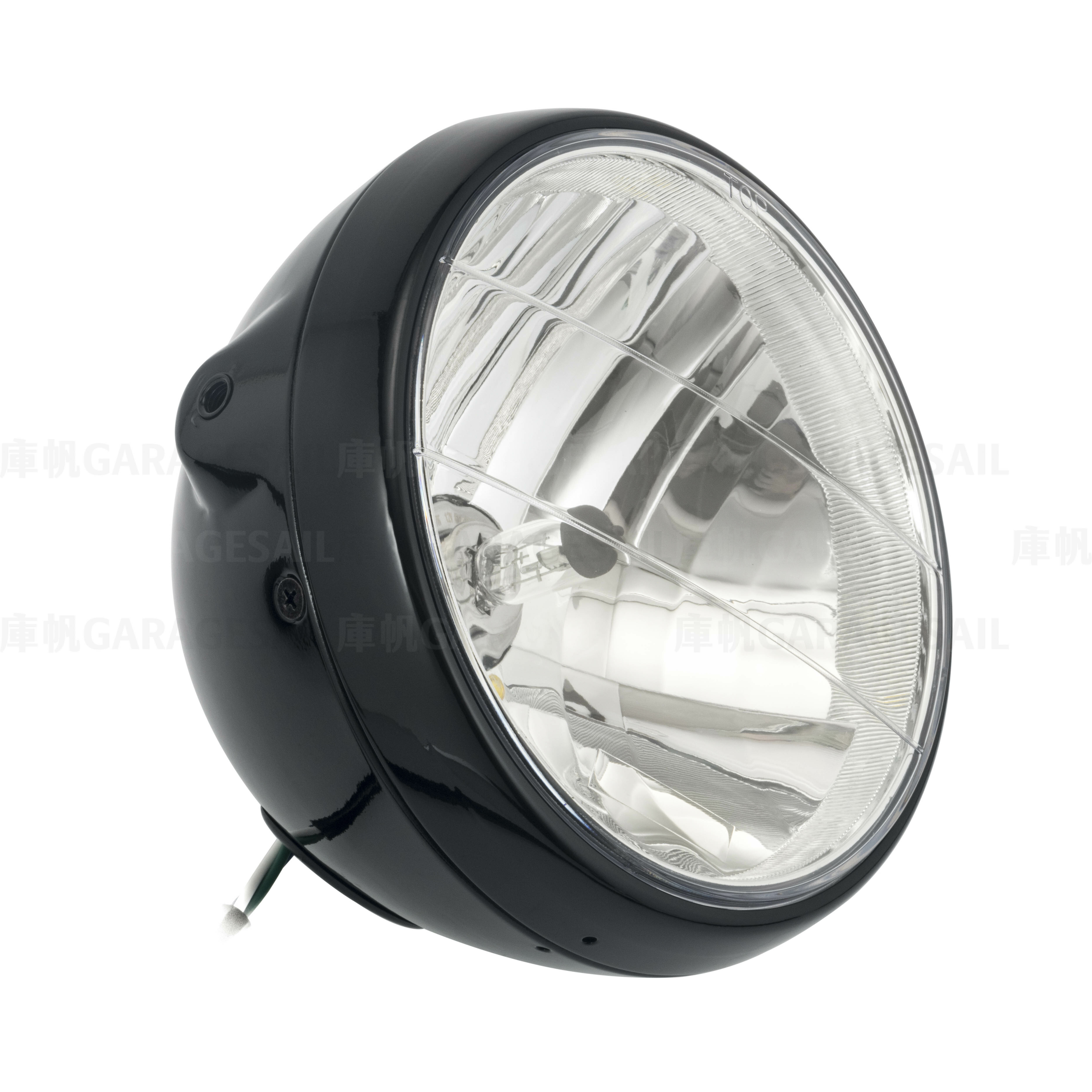 7吋圓 吊耳式 大燈 亮黑