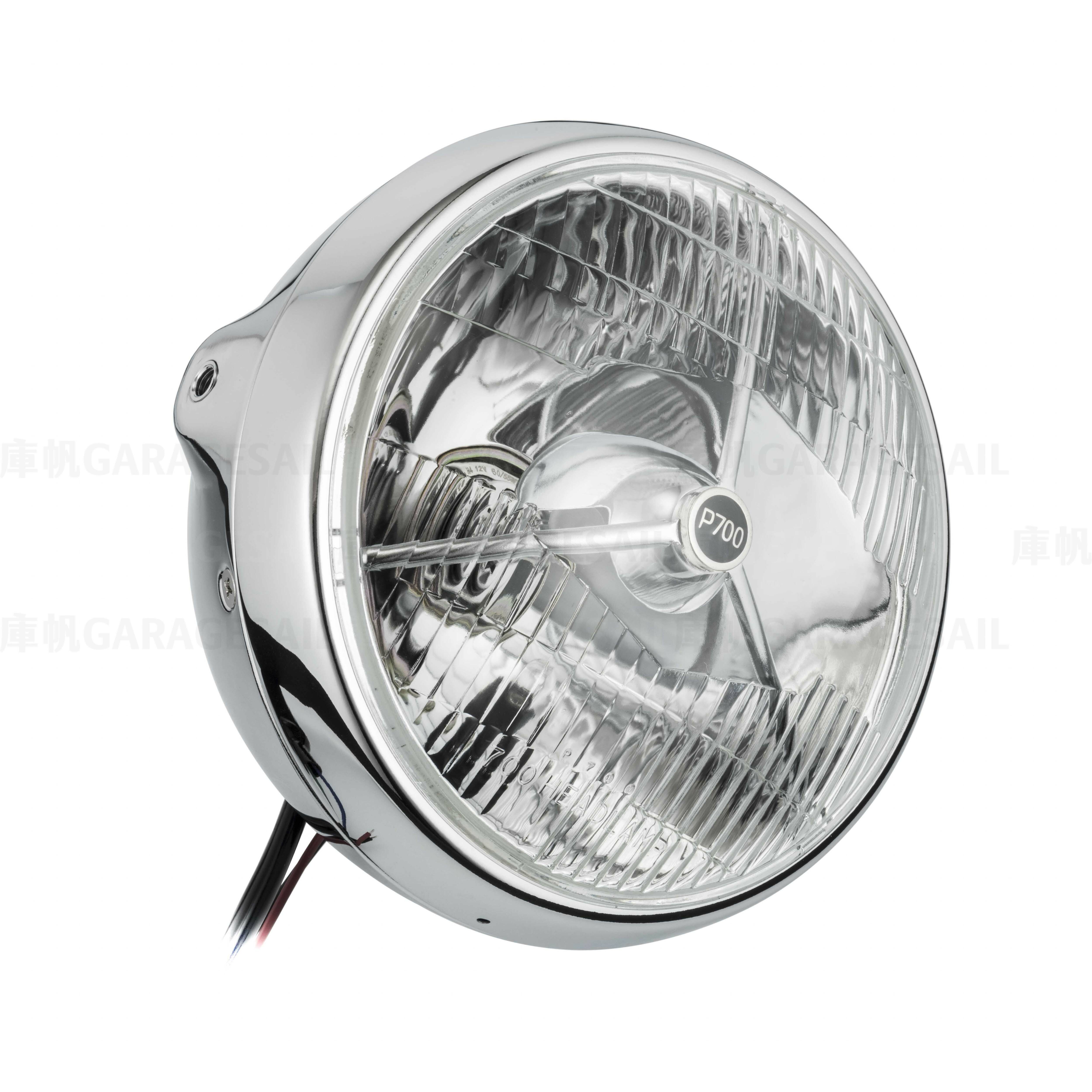 7吋圓 吊耳式 復刻P700 大燈 電鍍銀