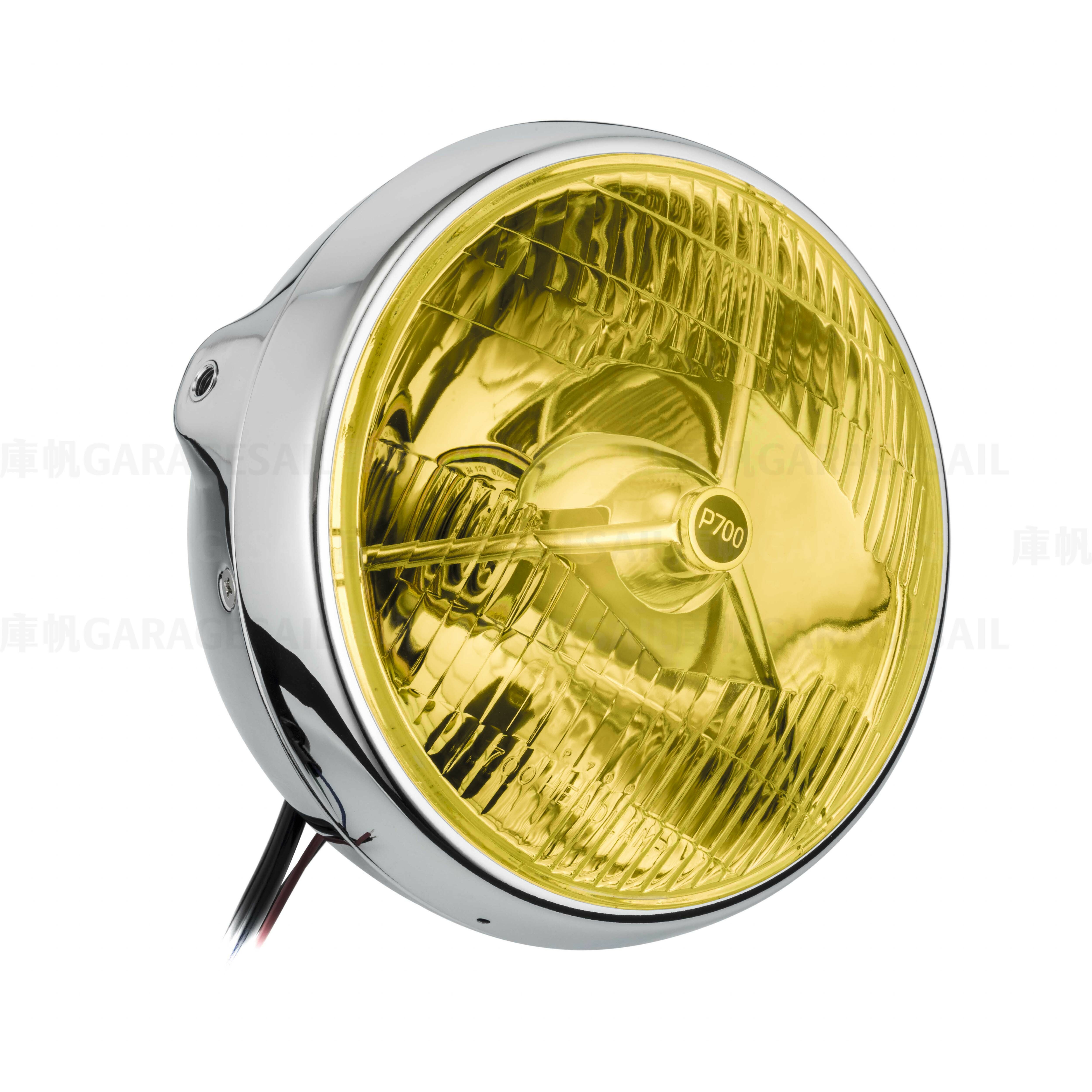 7吋圓 吊耳式 復刻P700 大燈 電鍍銀