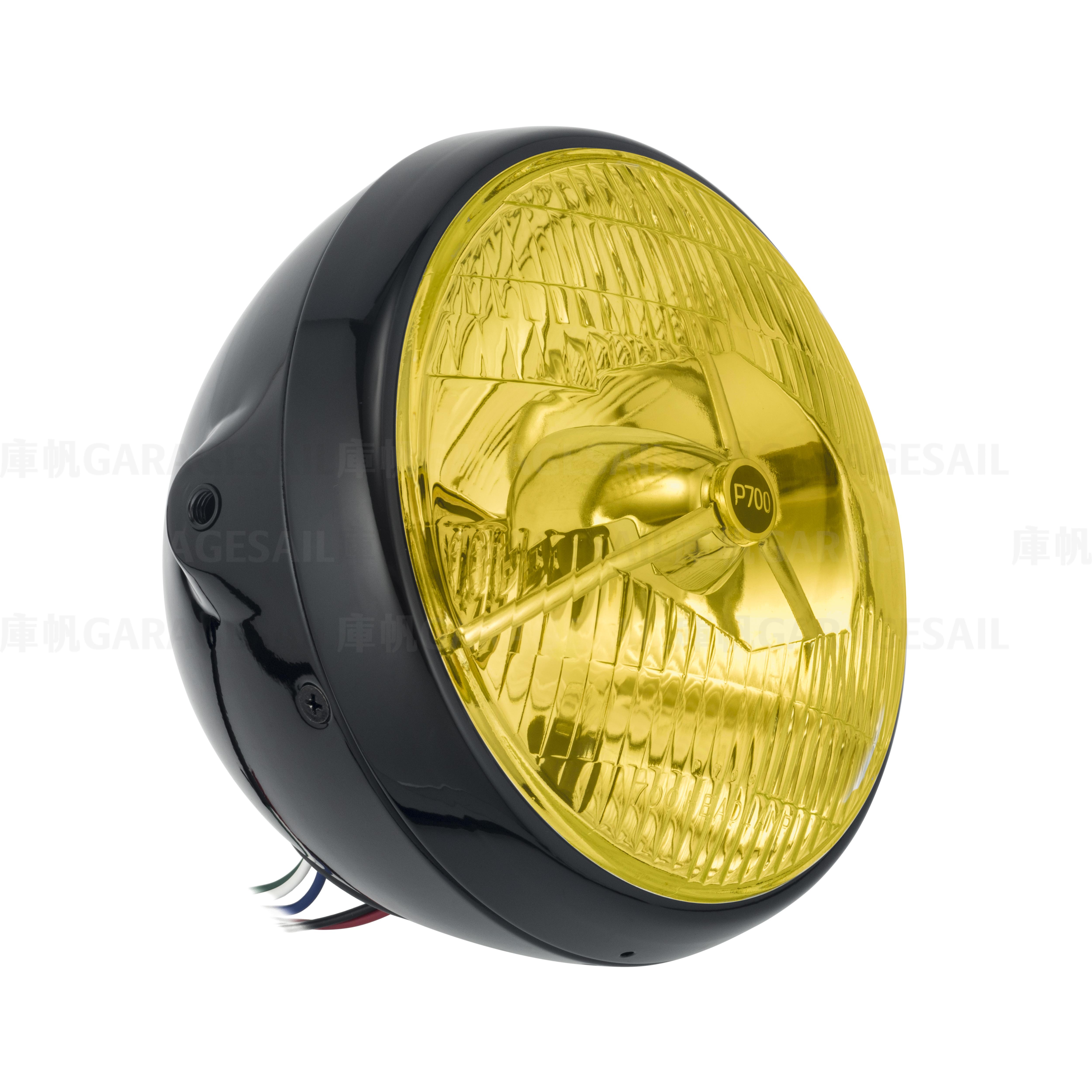 7吋圓 吊耳式 復刻P700 大燈 亮黑