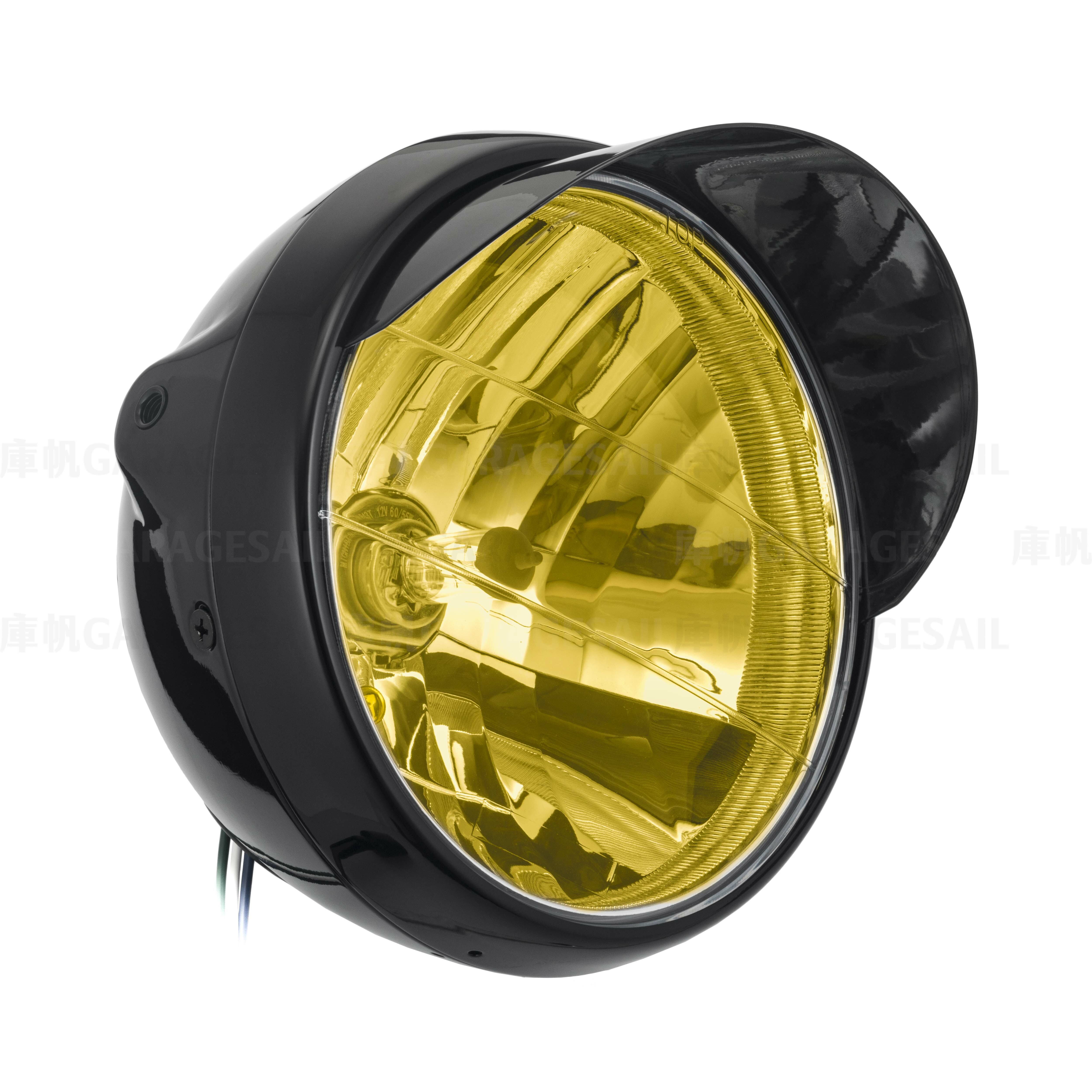 7吋圓 吊耳式 燈簷大燈 亮黑