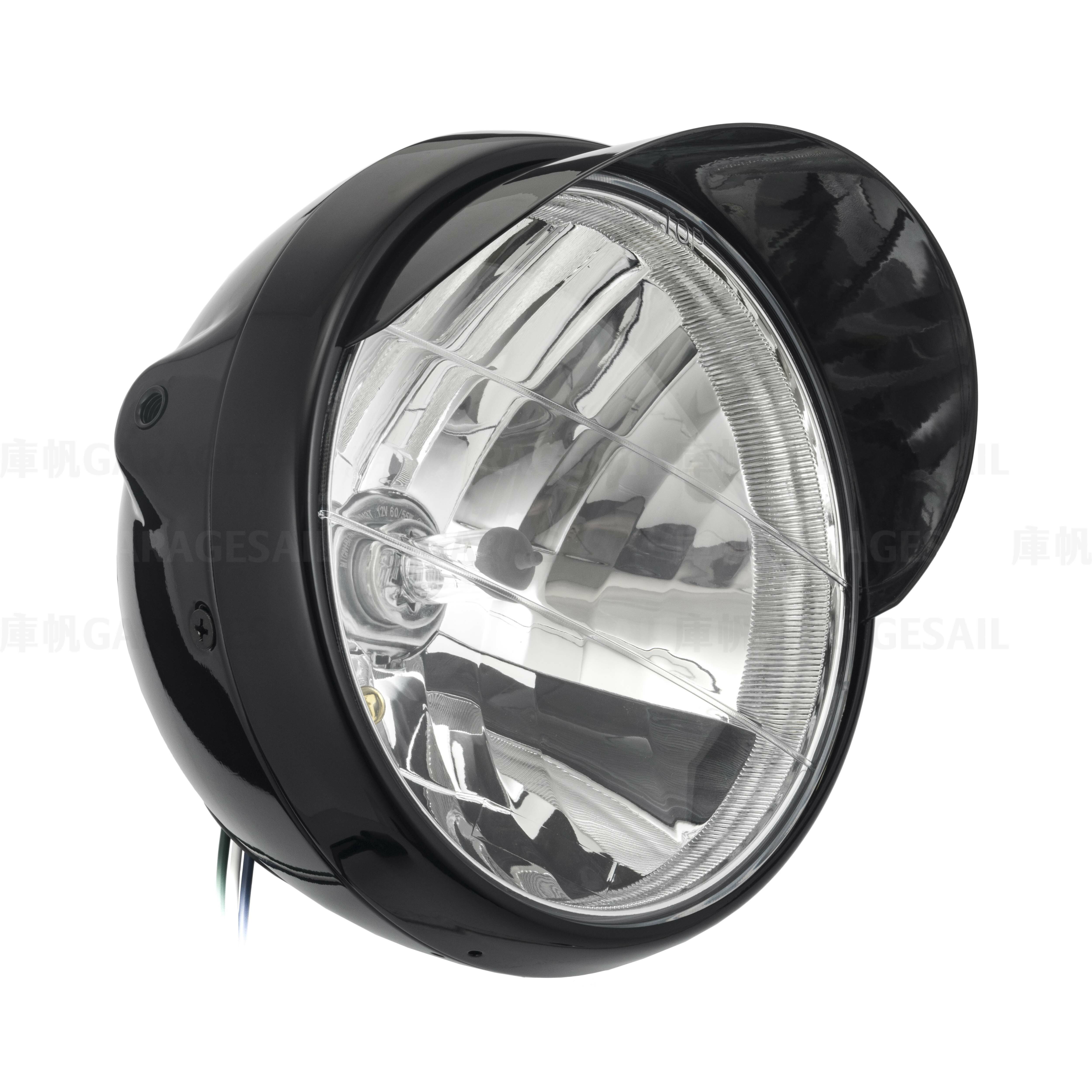 7吋圓 吊耳式 燈簷大燈 亮黑