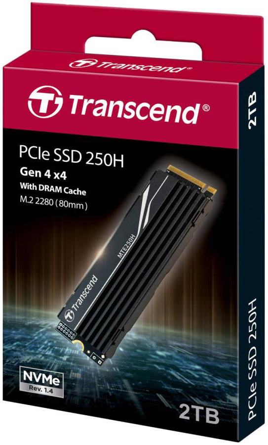 創見 MTE250H M.2 NVMe SSD 散熱器版 2TB