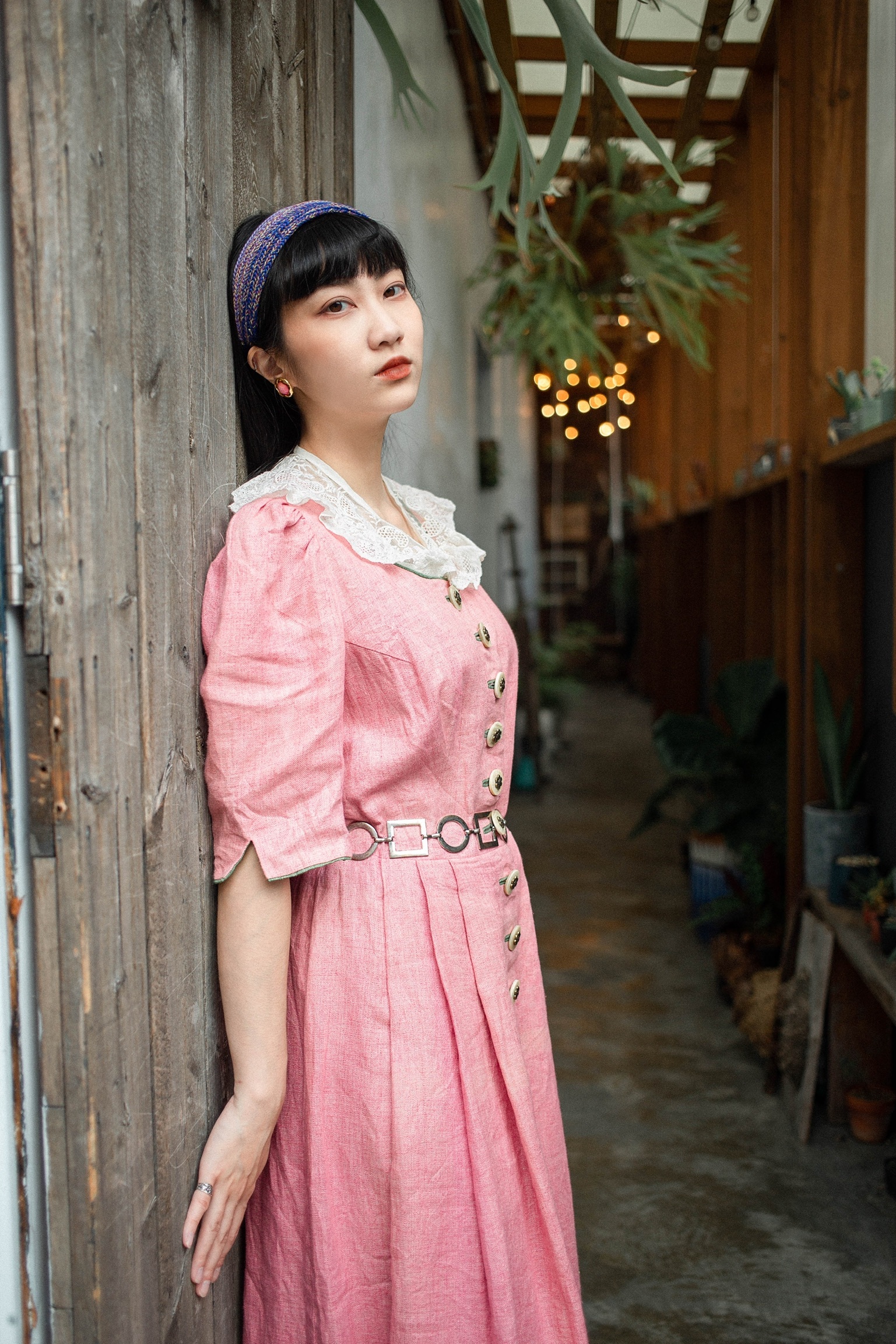 Vintage Euro Dress / 古著奧地利洋裝 桃粉舞曲