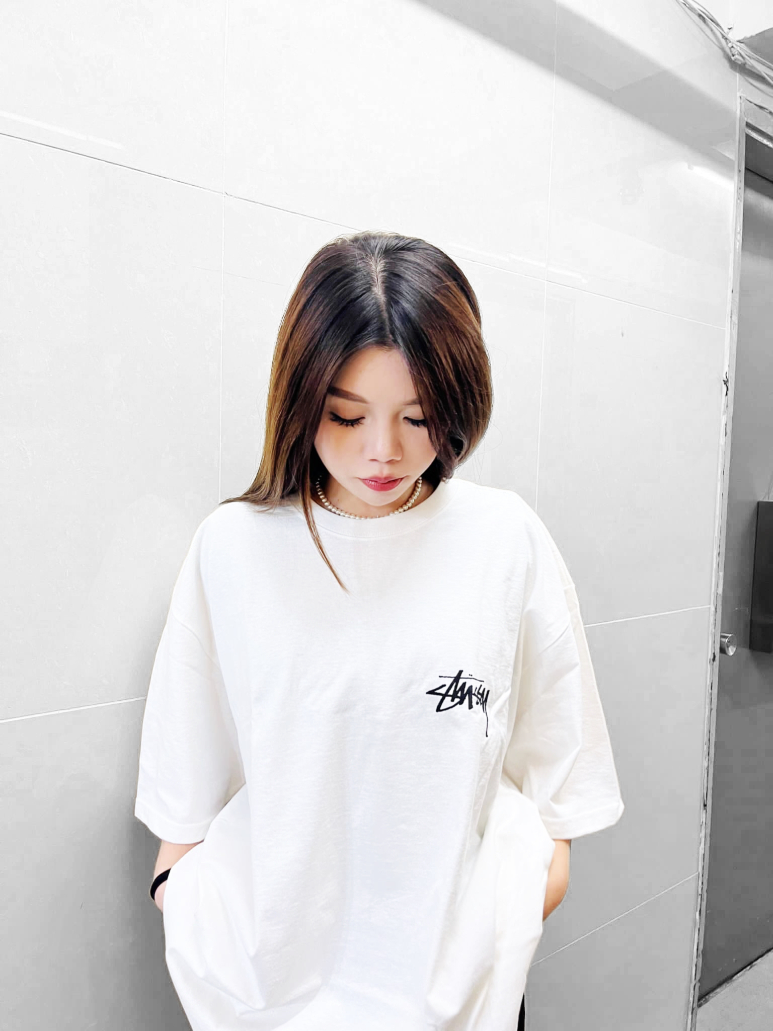 STUSSY SS23 KITTENS TEE  White